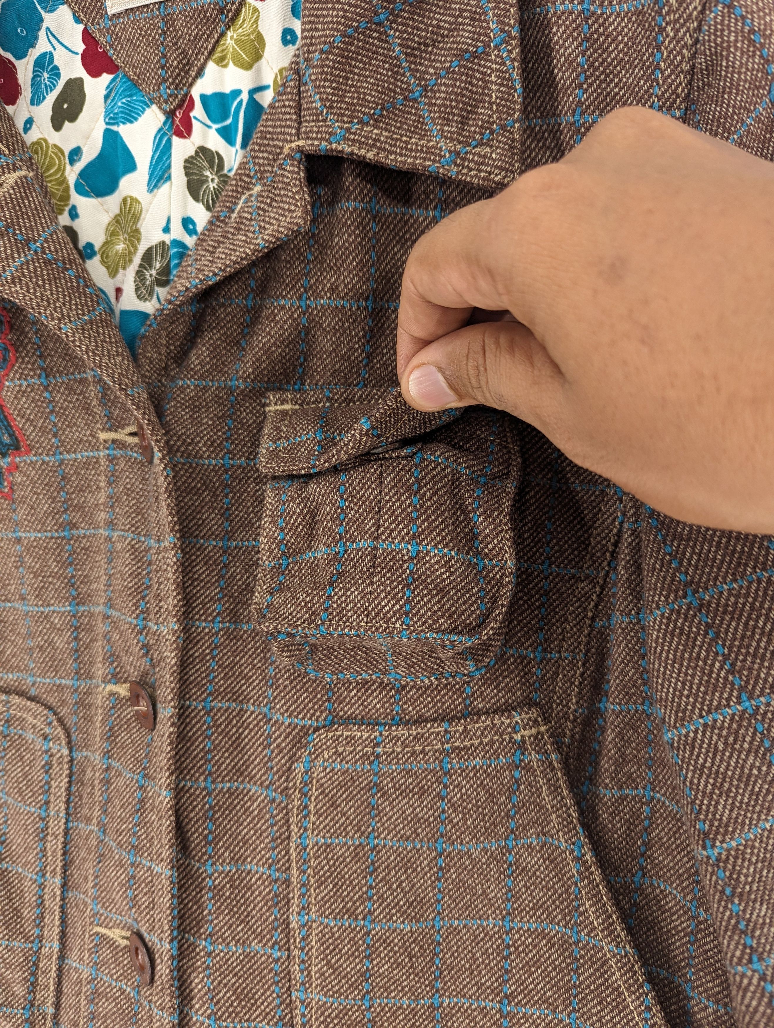 Tommy Hilfiger Tommy Hilfiger Denim Blazer Jacket Brown Size S / US 4 / IT 40 - 8 Thumbnail
