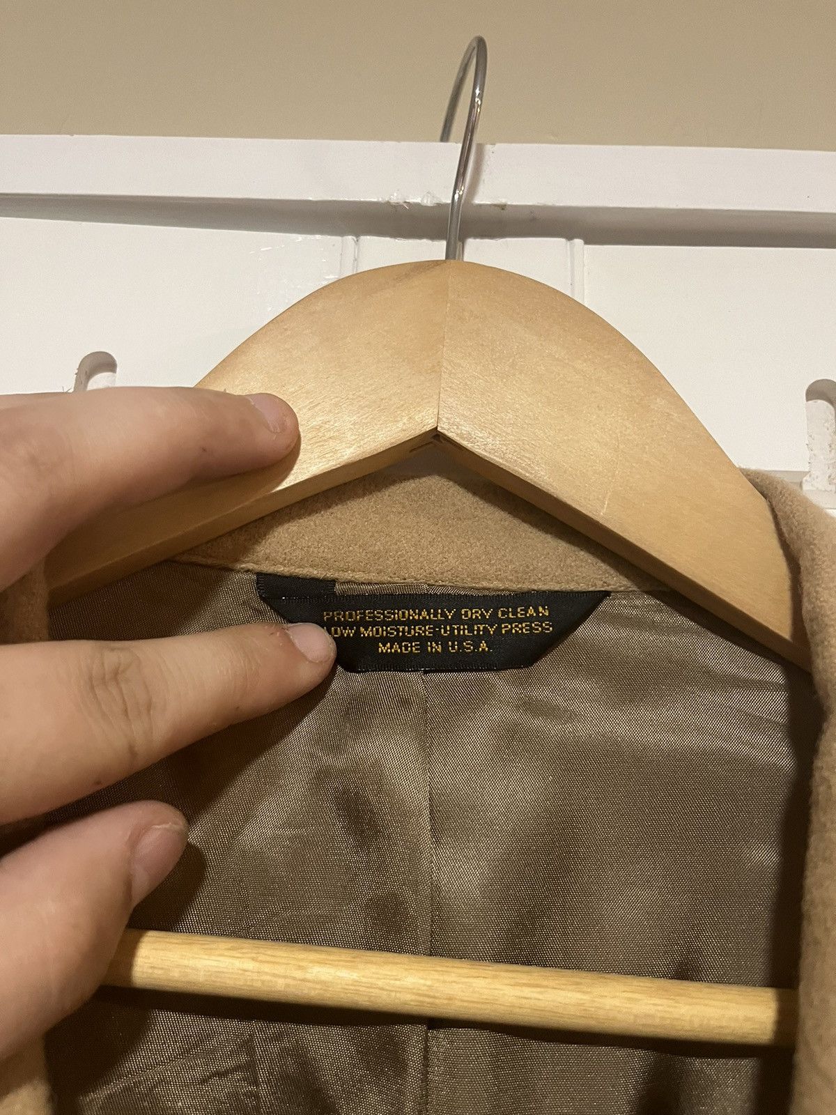 Stafford × Vintage Vintage Men’s Brown Camel Hair Jacket 42R Size 42R - 4 Thumbnail