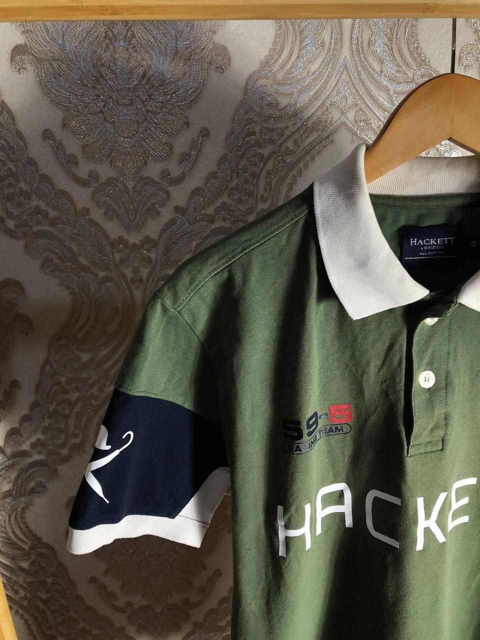 NASCAR Vintage Hackett London Aston Martin Racing T-Shirt Y2K 90s Size US XL / EU 56 / 4 - 3 Thumbnail