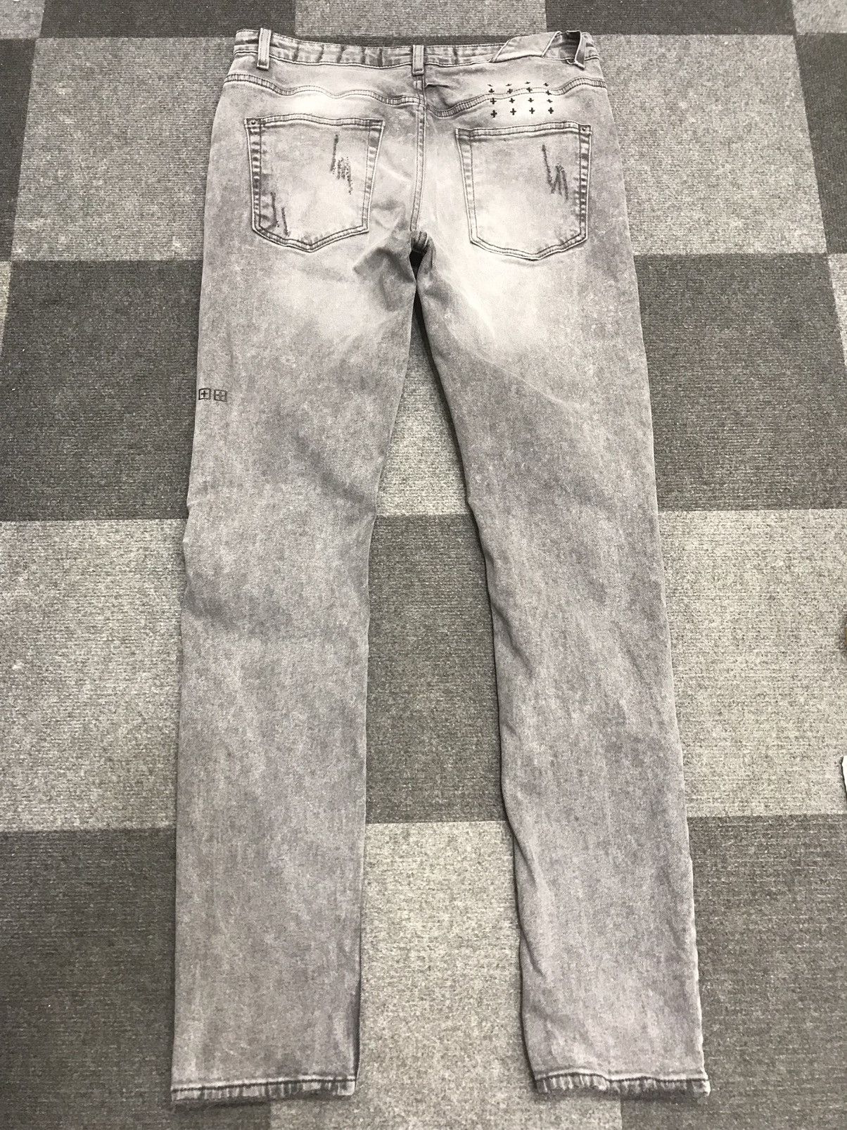 Ksubi 💥ARCHIVAL💥Very Rare ksubi Skinny Distressed Denim F285 Size US 33 - 2 Thumbnail