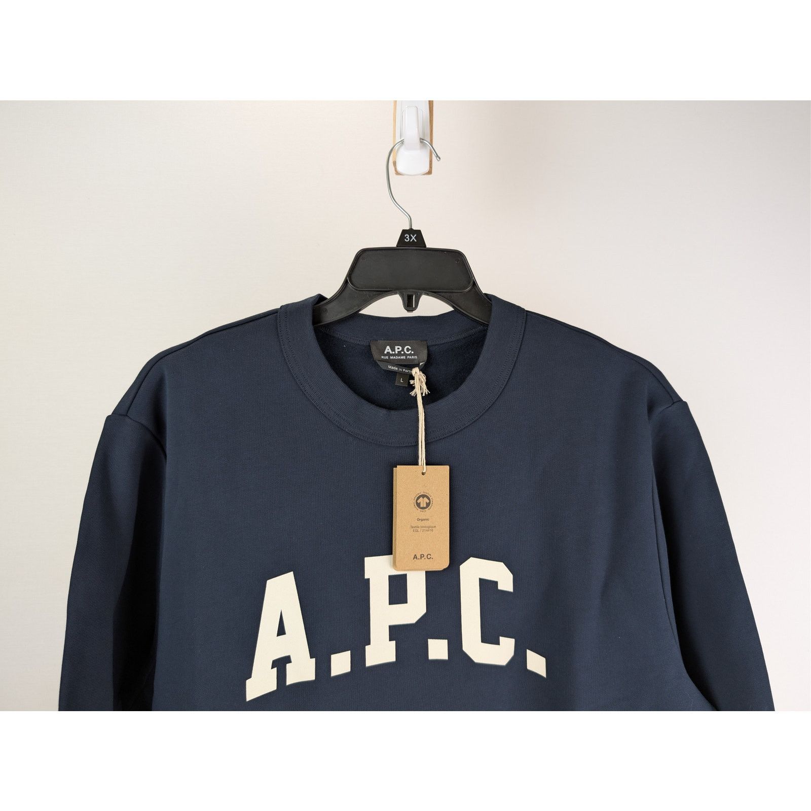 A.P.C. o1rshd1 Sweatshirt Harris in Dark Blue Size US L / EU 52-54 / 3 - 3 Thumbnail