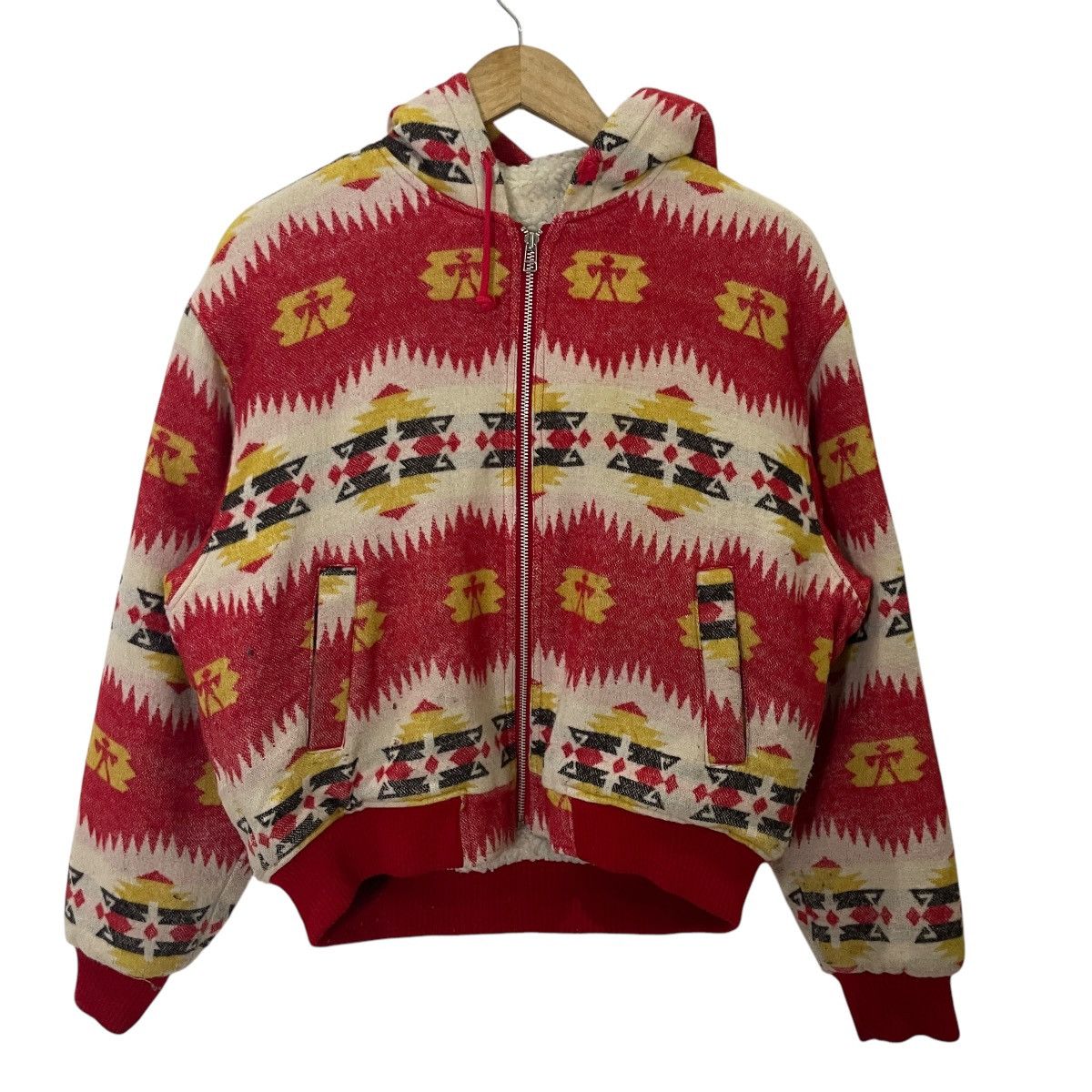Bullhead Denim Co. Vintage Bullhead Aztex Navajo Fleece Jacket Size US L / EU 52-54 / 3 - 2 Thumbnail