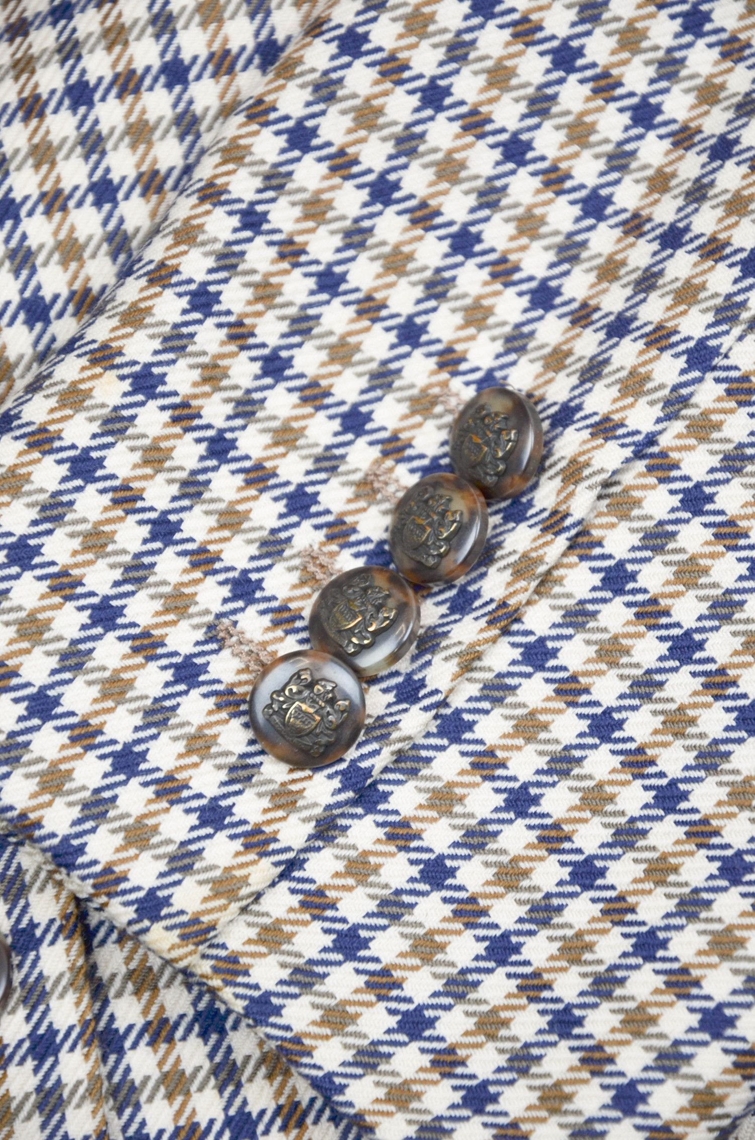 Aquascutum AQUASCUTUM Plaid Beige Wool Two-Button Suit - US8 Size M / US 6-8 / IT 42-44 - 6 Thumbnail