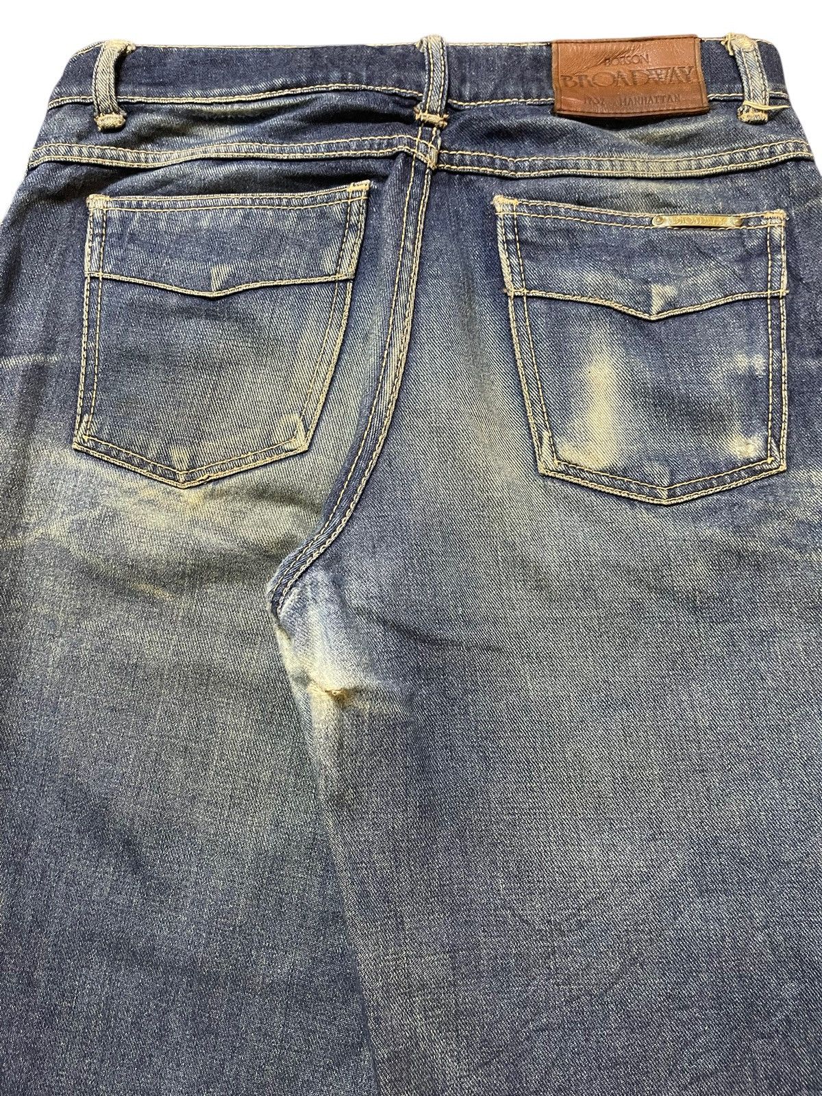 Hysteric Glamour Vintage Japanese Brand Mud Wash Faded Bootcut Wide Leg Jeans Size US 30 / EU 46 - 6 Thumbnail