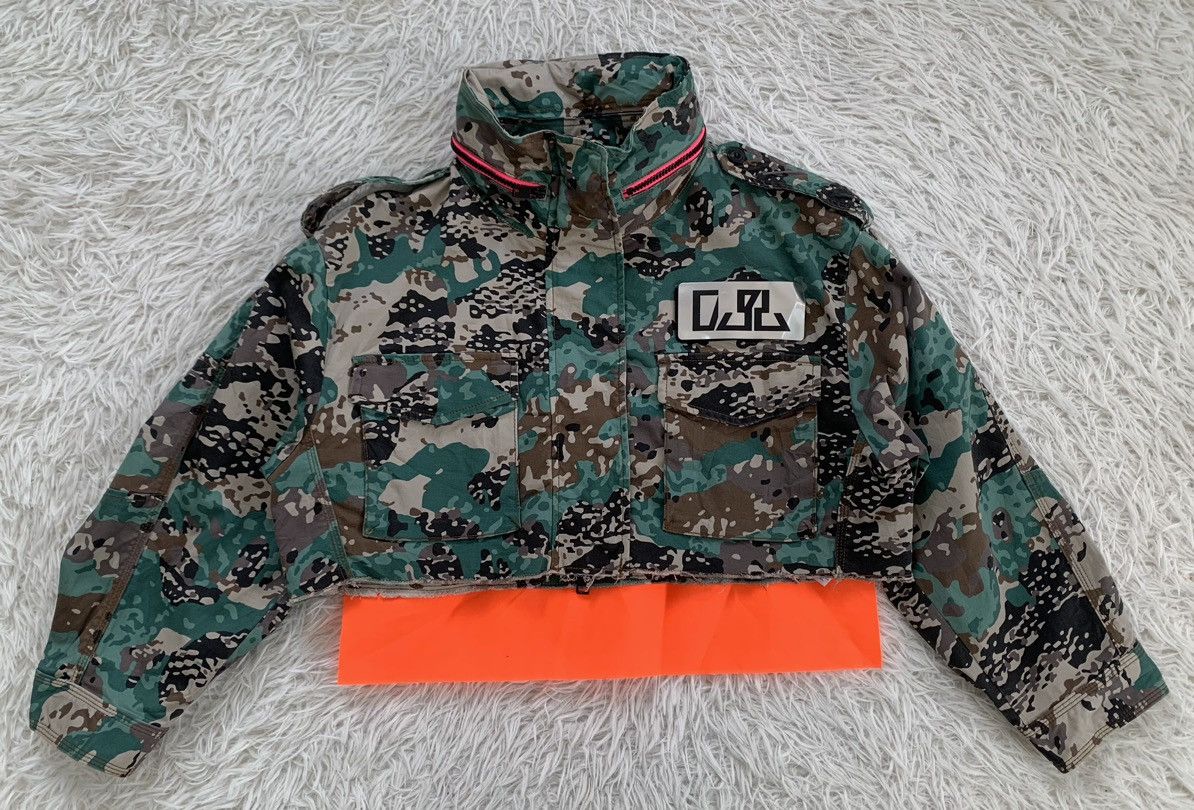 Diesel Diesel Camo Military Combat RR55 Crop Jacket Size M / US 6-8 / IT 42-44 - 1 Thumbnail