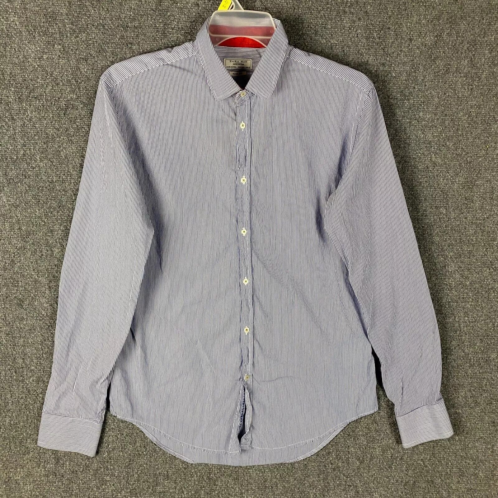 Zara Zara Button Up Shirt Men's Large Long Sleeve Striped L Size US L / EU 52-54 / 3 - 1 Thumbnail