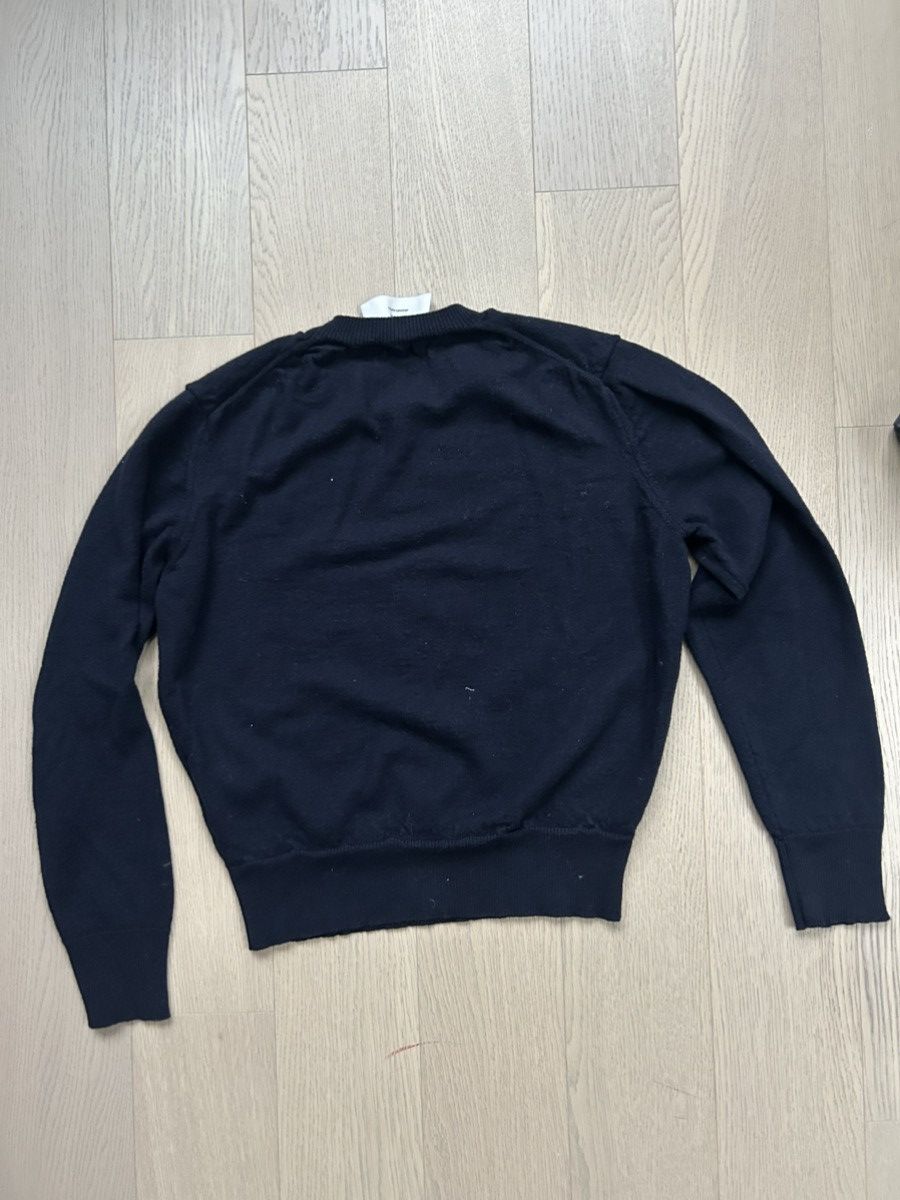 AMI Navy Ami Paris Heart Logo Sweater Size US XS / EU 42 / 0 - 5 Thumbnail
