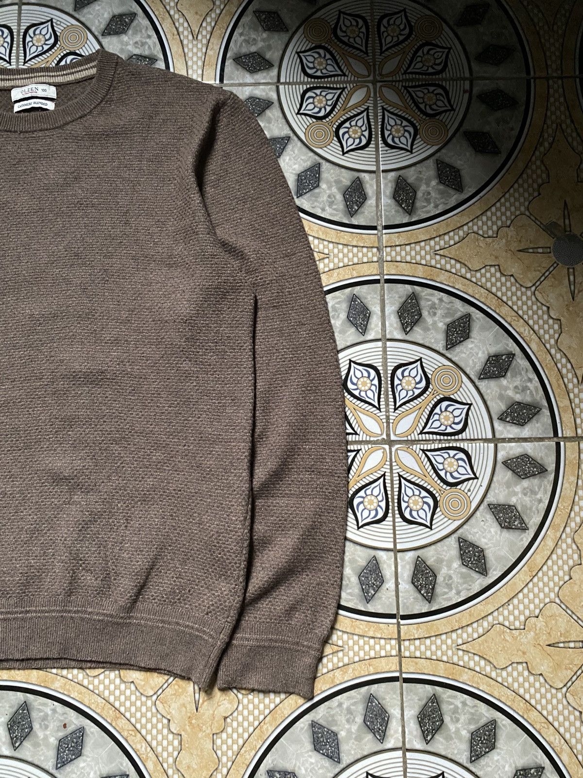 Other Vintage Vibe OLZEN Men’s Textured Knit Crewneck Sweater Size US M / EU 48-50 / 2 - 2 Thumbnail