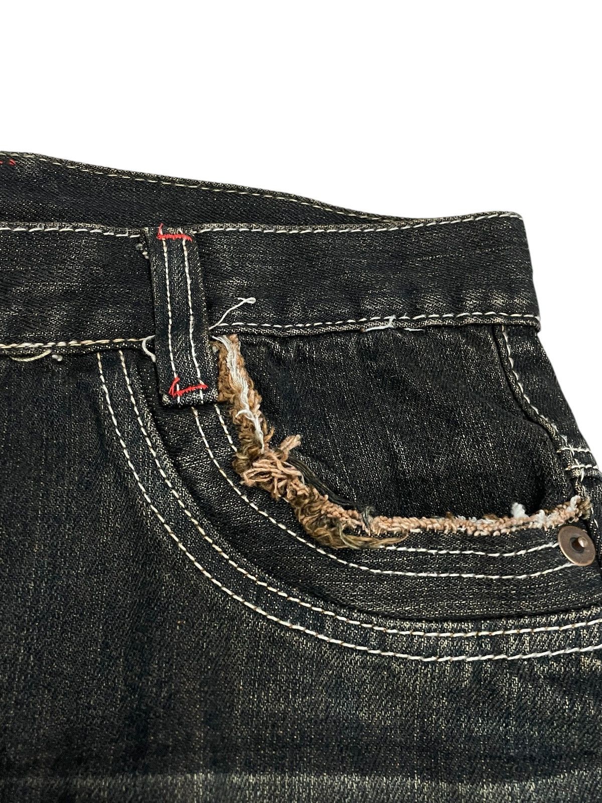 GOSTAR DE FUGA Fashion Wear Pocket Stud Whisker Muddy Pants Size US 31 - 11 Thumbnail