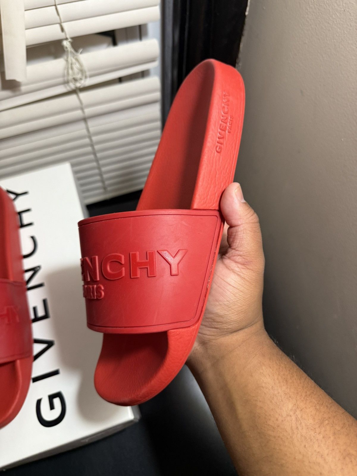 Givenchy Givenchy Red Slides Size 11 Size US 11 / EU 44 - 3 Thumbnail