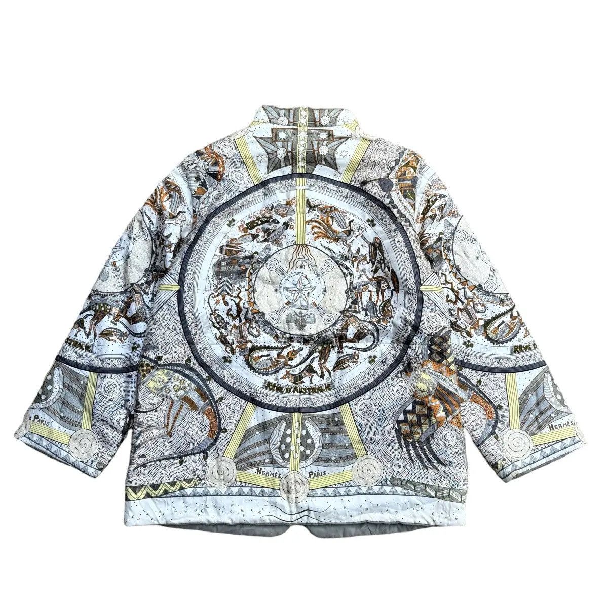 Hermes Vintage Hermes reve d'australie silk reversible jacket Size US L / EU 52-54 / 3 - 7 Thumbnail