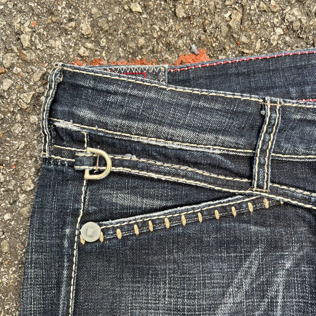 Marithe + Francois Girbaud Vintage Y2K Jeans MFG Girbaud Denim Punk Grunge Size US 32 / EU 48 - 4 Thumbnail