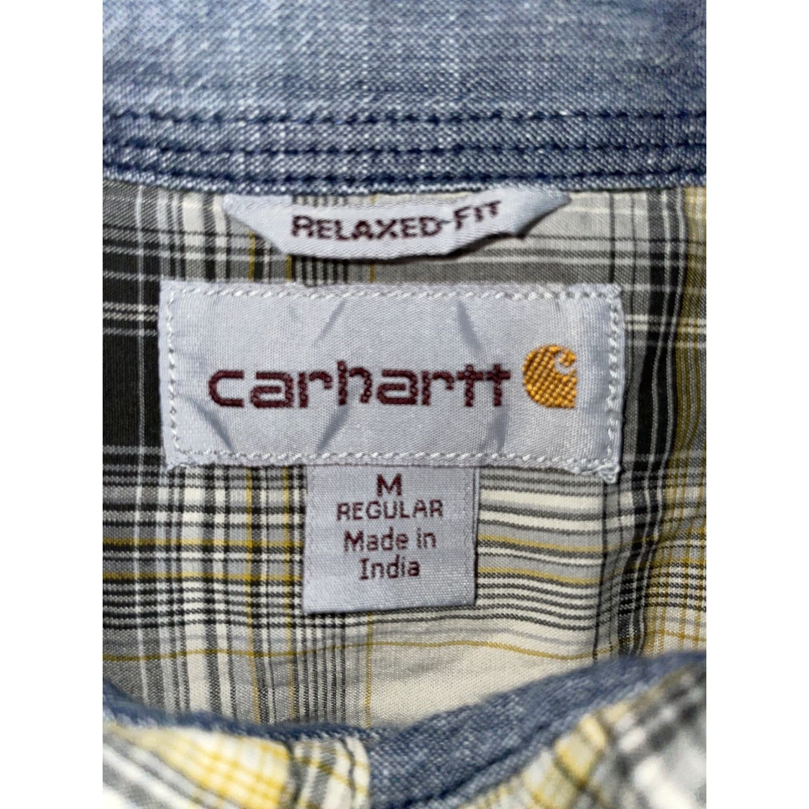 Carhartt Carhartt Relaxed Fit Plaid Shirt Snap Button Mens Size M Multicolor Short Sleeve Button-Up Size US M / EU 48-50 / 2 - 3 Thumbnail