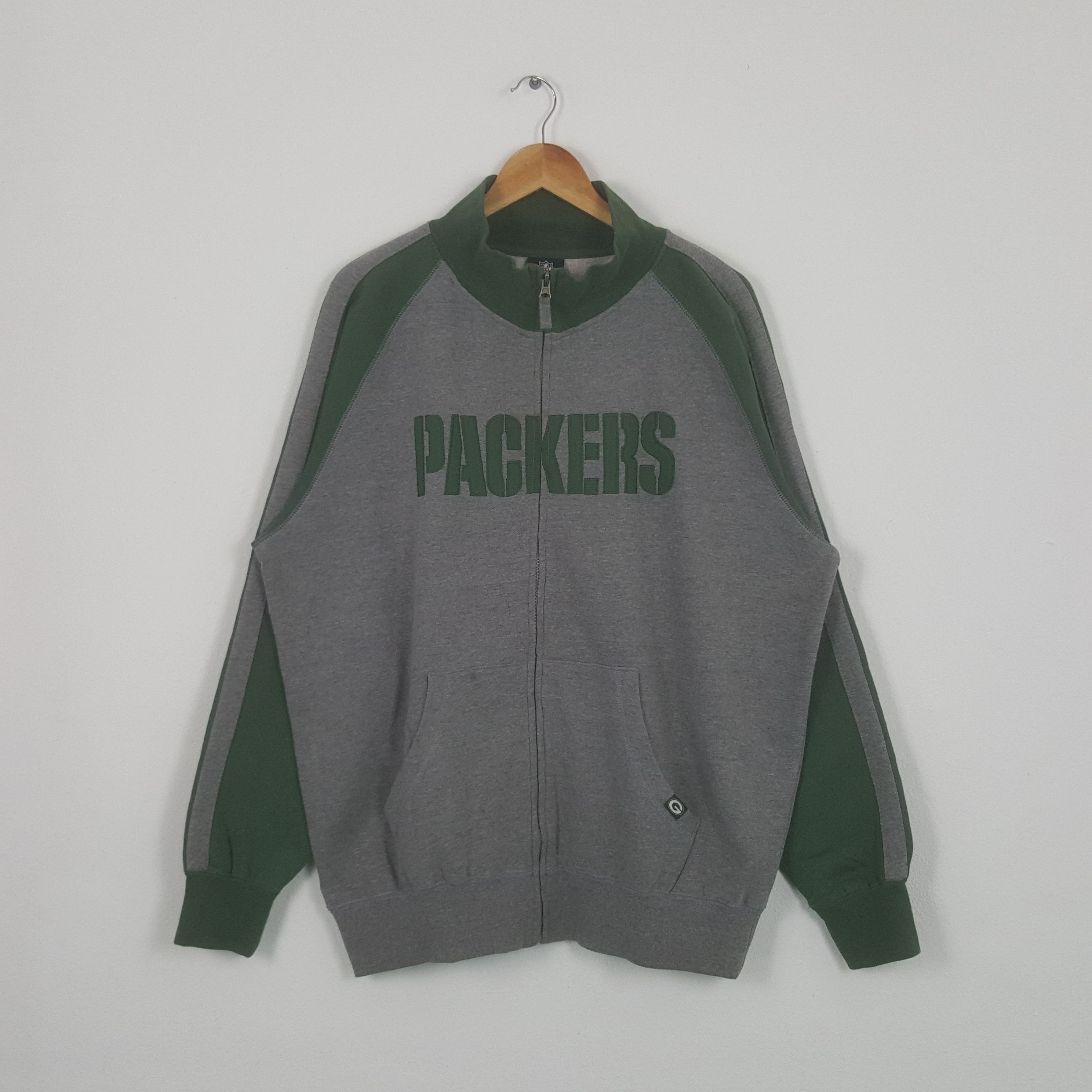 Vintage Green Bay Packers NFL Football Zipper Sweatshirt