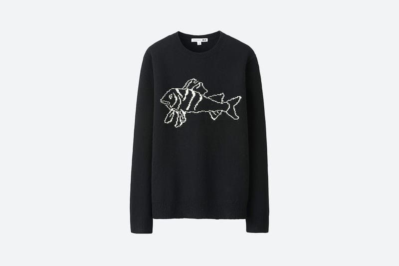 Designer × JW Anderson × Japanese Brand Uniqlo JW Anderson Intarsia Fish Sweater Wool S/S 17 Size M / US 6-8 / IT 42-44 - 2 Thumbnail