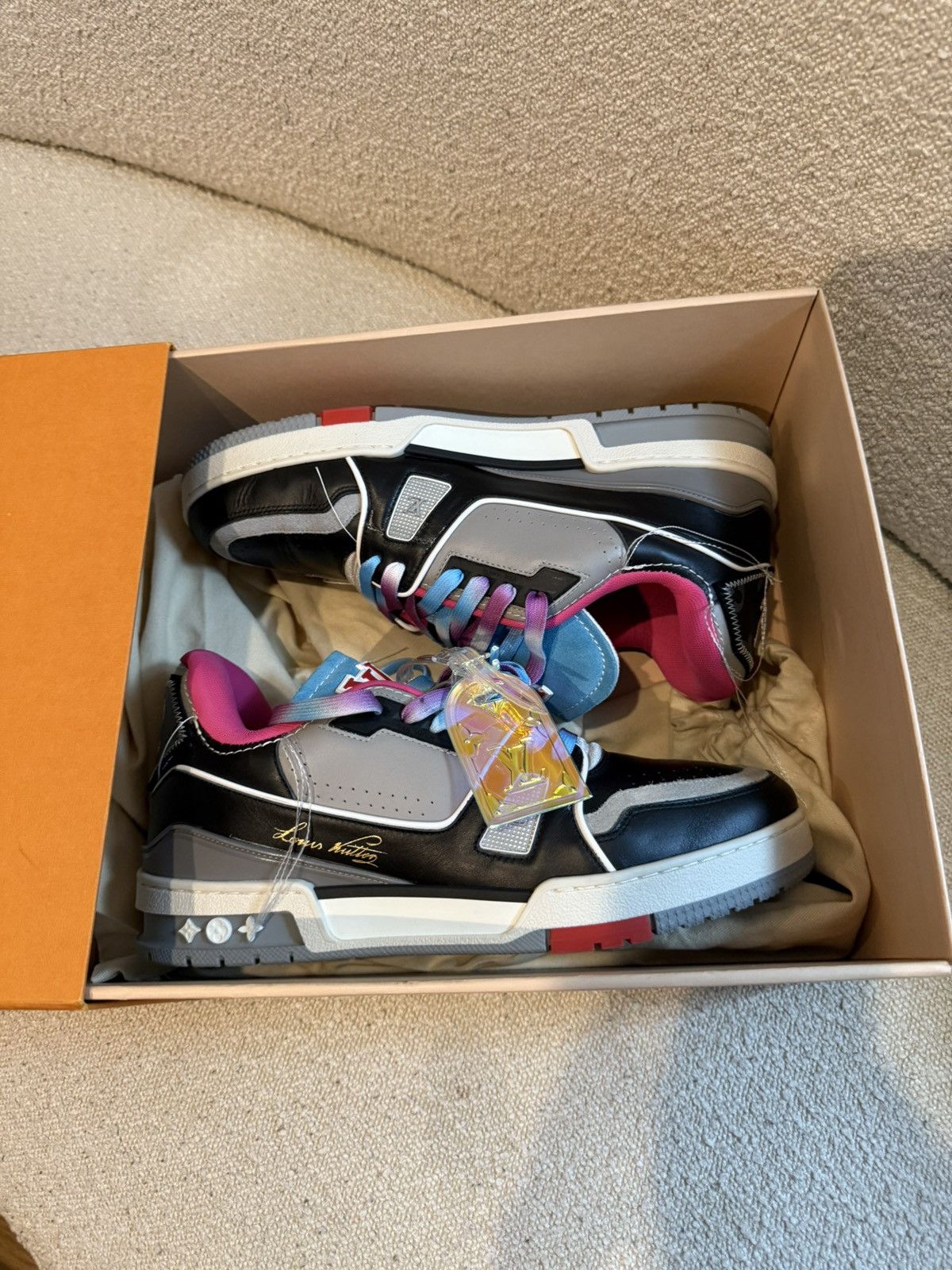 Louis Vuitton Louis Vuitton trainer upcycle Size US 9.5 / EU 42-43 - 3 Thumbnail