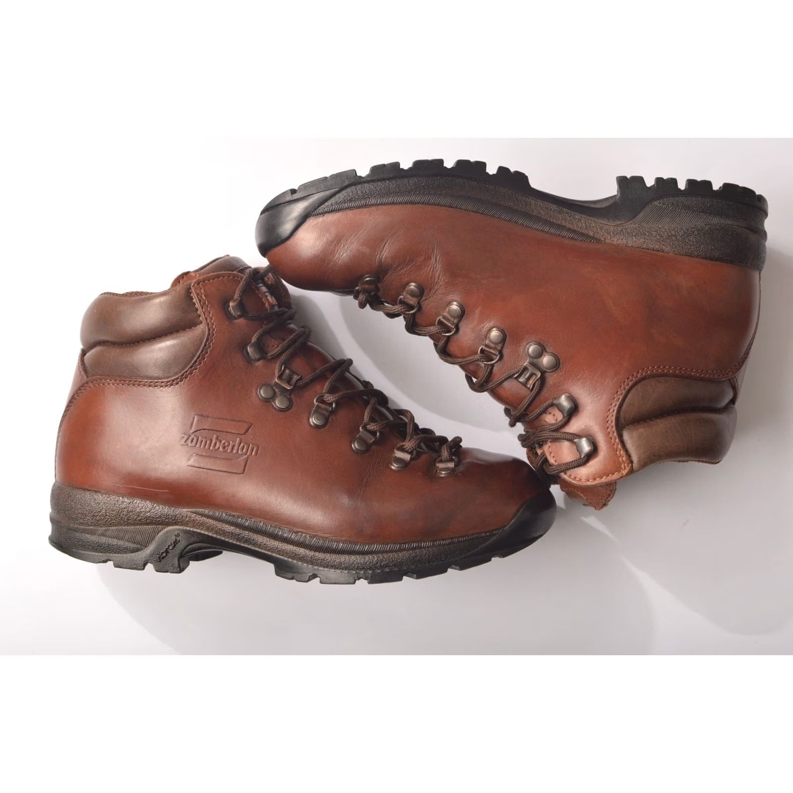Vintage Zamberlan Boots Mens Boot Brown Leather Vibram Outdoor Hiking Made in Italy Sz 41 7M 8WMN Vintage Size US 7 / EU 40 - 5 Thumbnail
