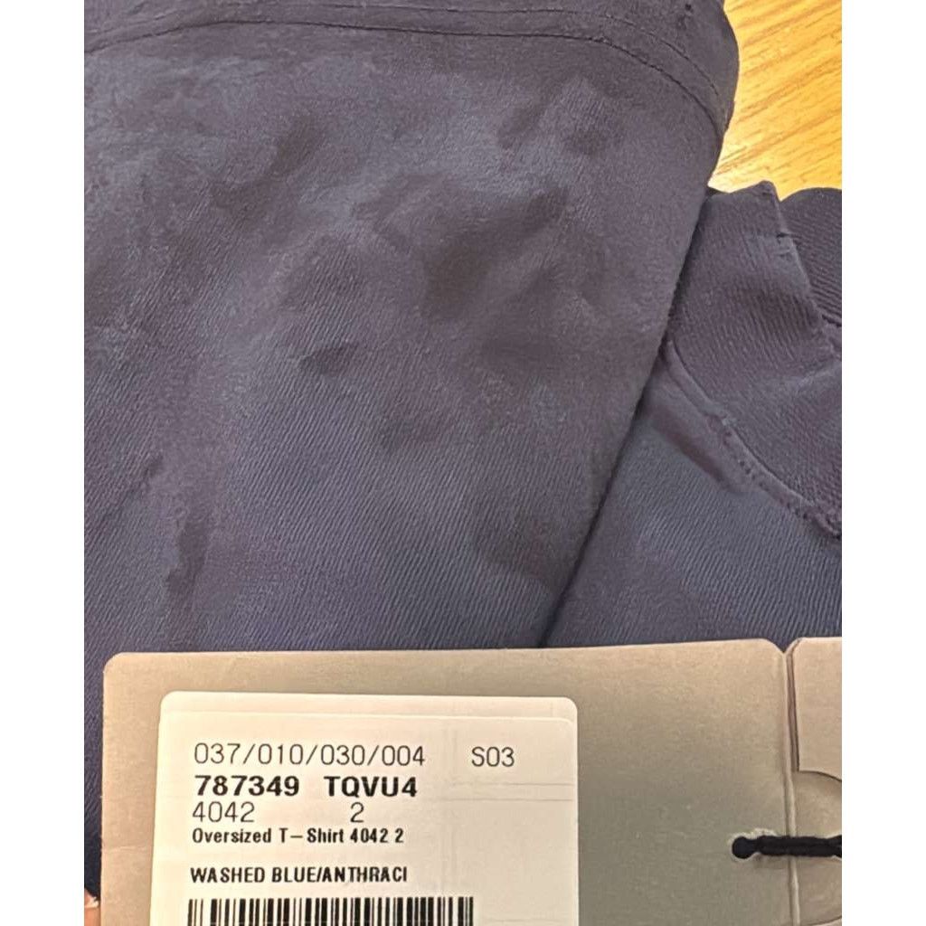 Balenciaga o1rshd1 3B Stencil Oversized Vintage Jersey T-Shirt in Blue Size US M / EU 48-50 / 2 - 21 Thumbnail