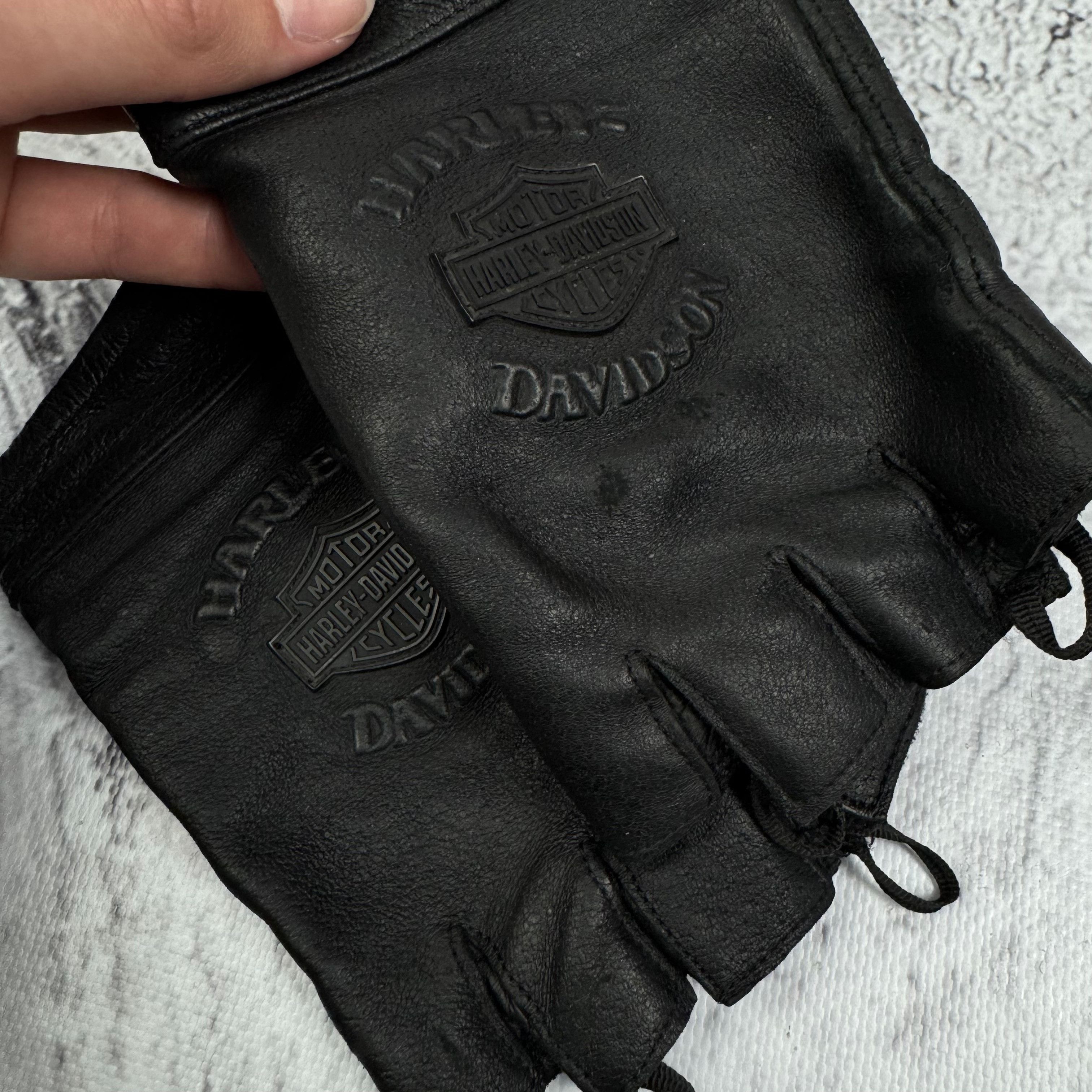Harley Davidson Harley-Davidson Men's Fingerless Motorcycle Riding Gloves Size ONE SIZE - 6 Thumbnail