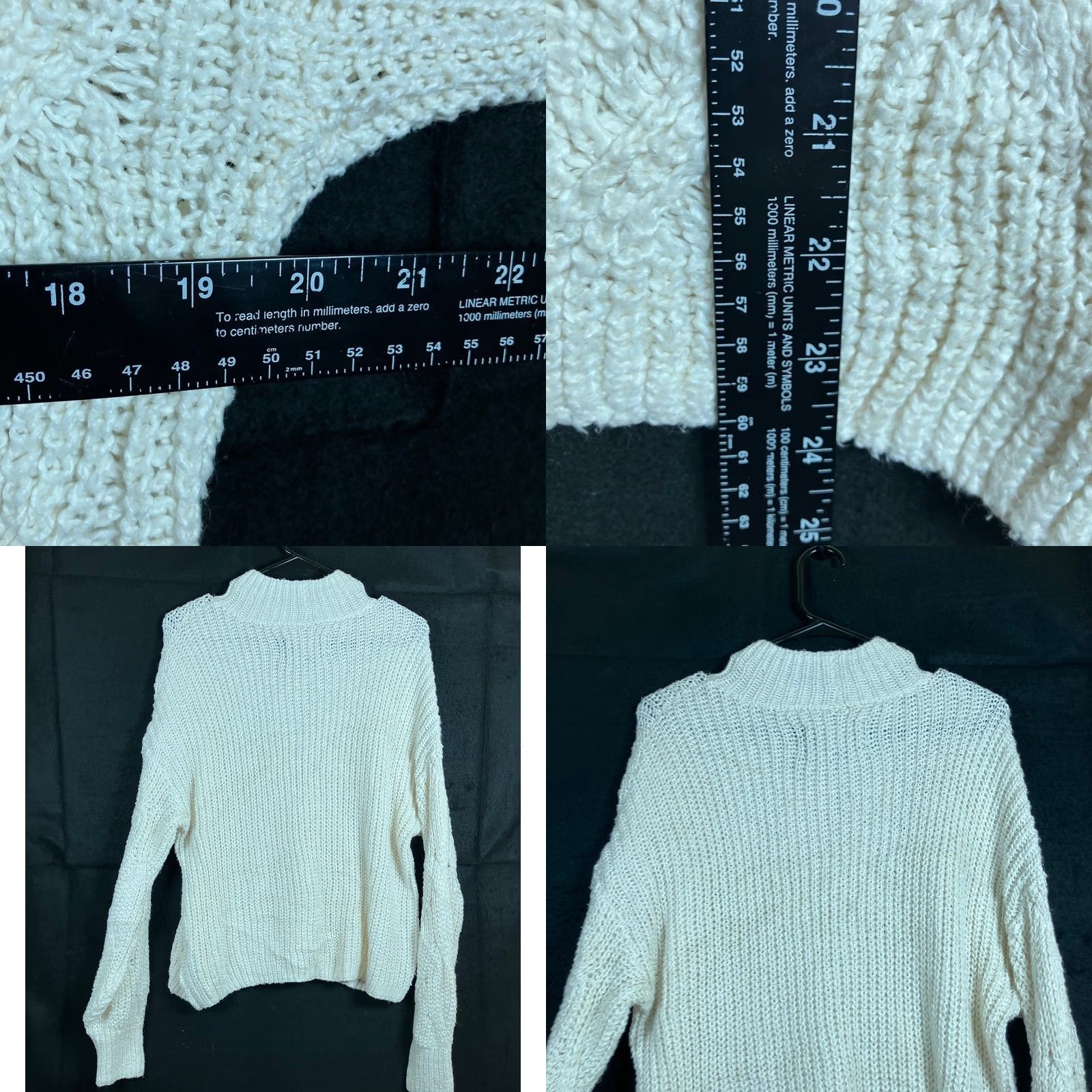American Eagle Outfitters American Eagle Womens Sweater Cream Mock Neck Knitted Long Sleeve Cotton M Pullover Casual Workwear Boho Preppy 90s? (Please remove uncertain items) Size M / US 6-8 / IT 42-44 - 8 Thumbnail
