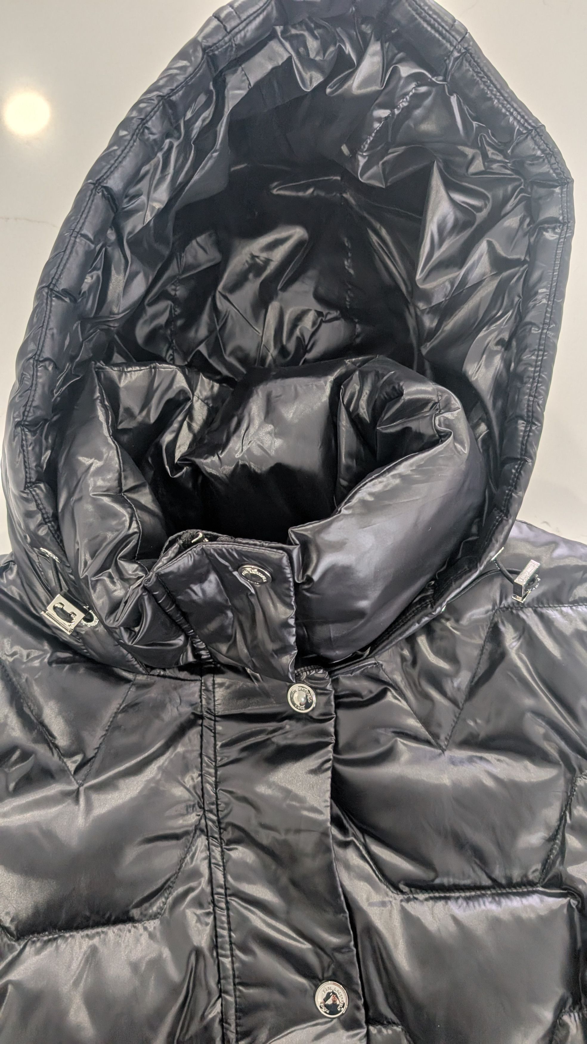 Karl Lagerfeld Karl Lagerfeld Paris Zig Zag Puffer Jacket Small Size S / US 4 / IT 40 - 10 Thumbnail