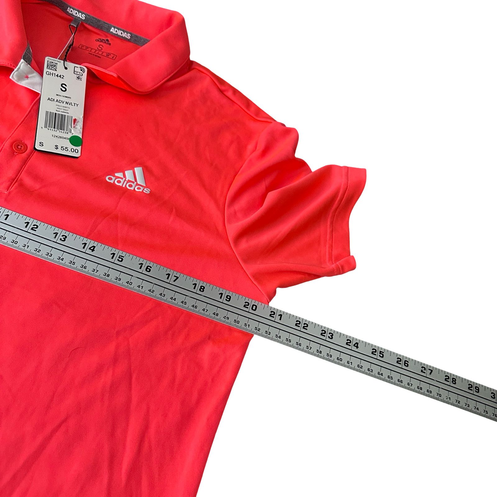 Adidas Adidas Polo Shirt Men’s Small Neon Coral Collared Golf Logo Size US S / EU 44-46 / 1 - 8 Thumbnail