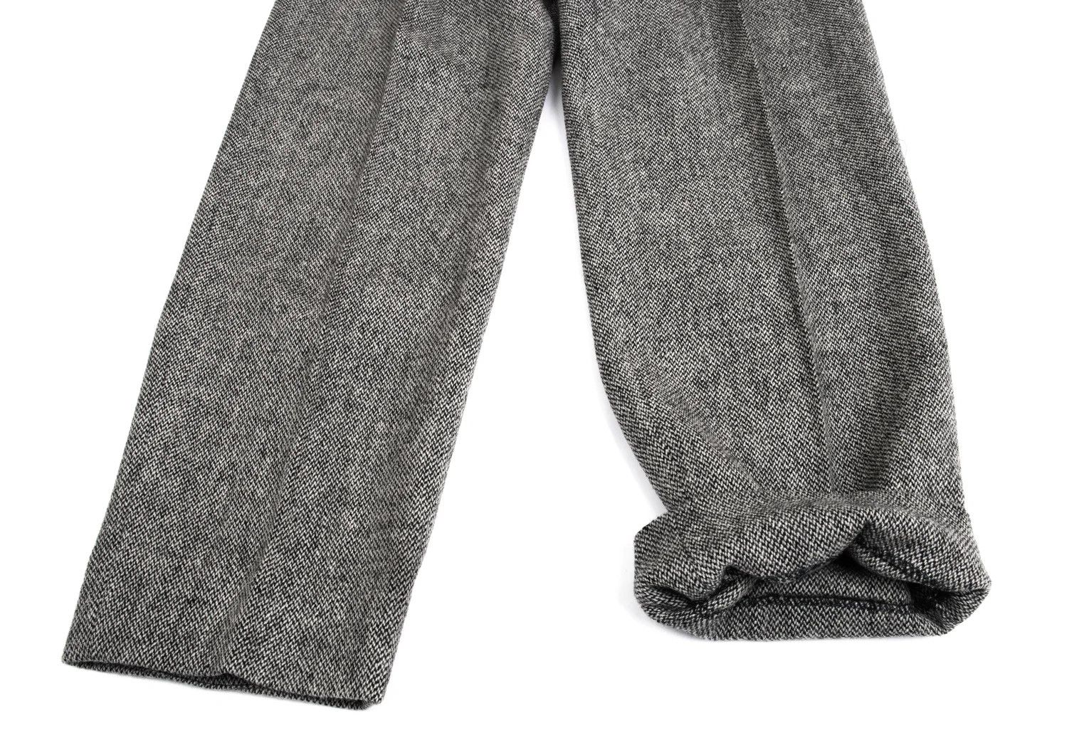 Yohji Yamamoto Yohji Yamamoto Mixed Wool Two-Tuck Pants Size US 34 / EU 50 - 10 Thumbnail