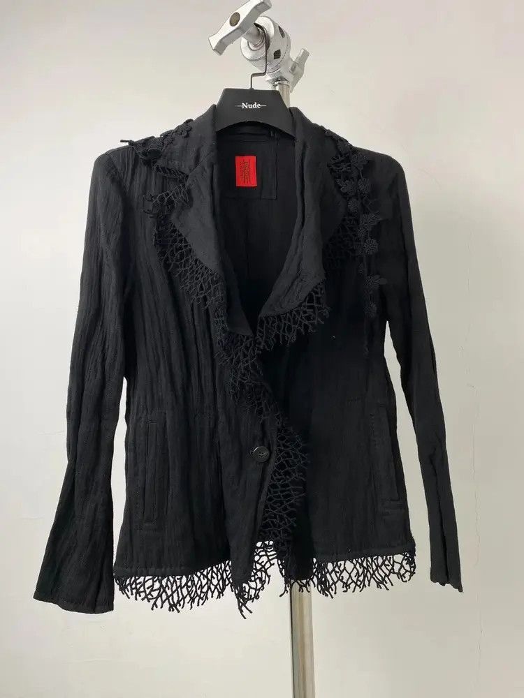 Issey Miyake Issey Miyake haat distressed design blazer-2505 Size US M / EU 48-50 / 2 - 1 Thumbnail