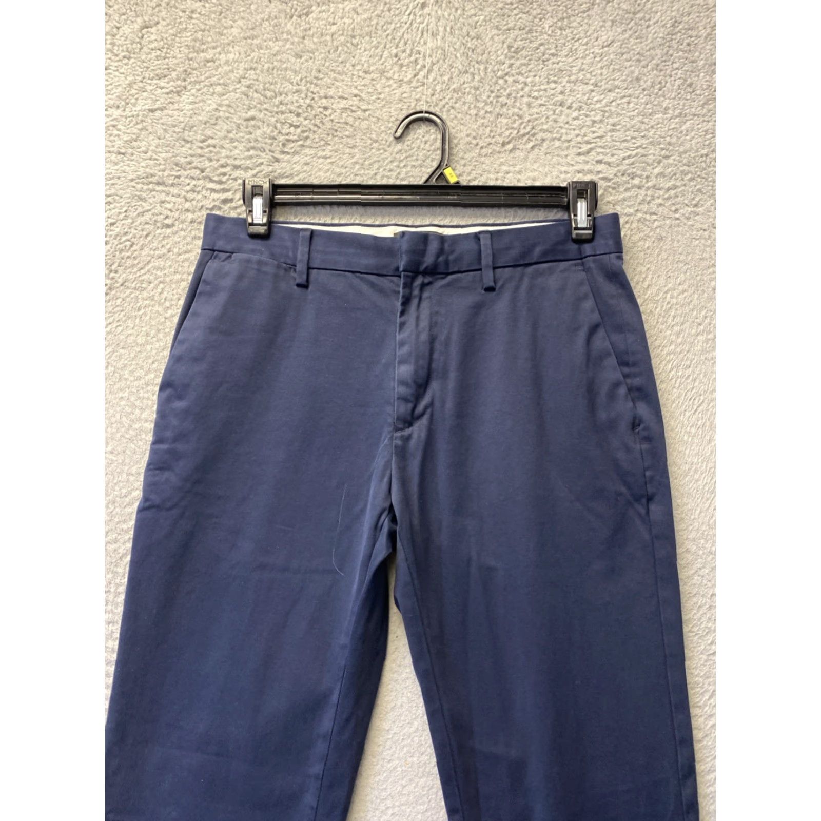 Banana Republic Banana Republic Slim Chino Pants - Adult 31x32 Navy - 5-Pocket Flat Front Cotton Modern Mens Size US 31 - 2 Thumbnail