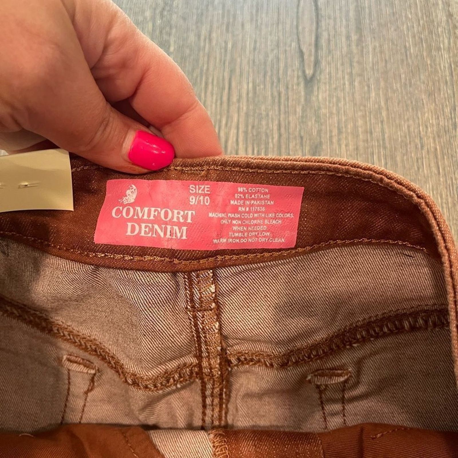 Vintage NWT Comfort Denim Mini Skirt Belted Size 9/10 Size 32" / US 10 / IT 46 - 4 Thumbnail