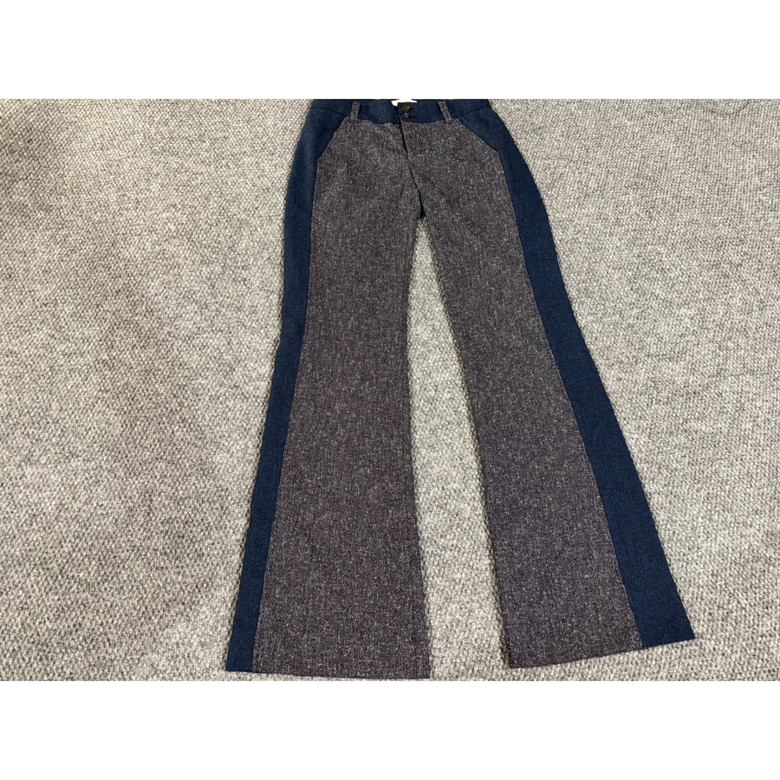 Brighton VINTAGE Elevenses The Brighton Tweed Flare Stretch Work Office Pants Womens 10 Gray Size 32" / US 10 / IT 46 - 2 Thumbnail