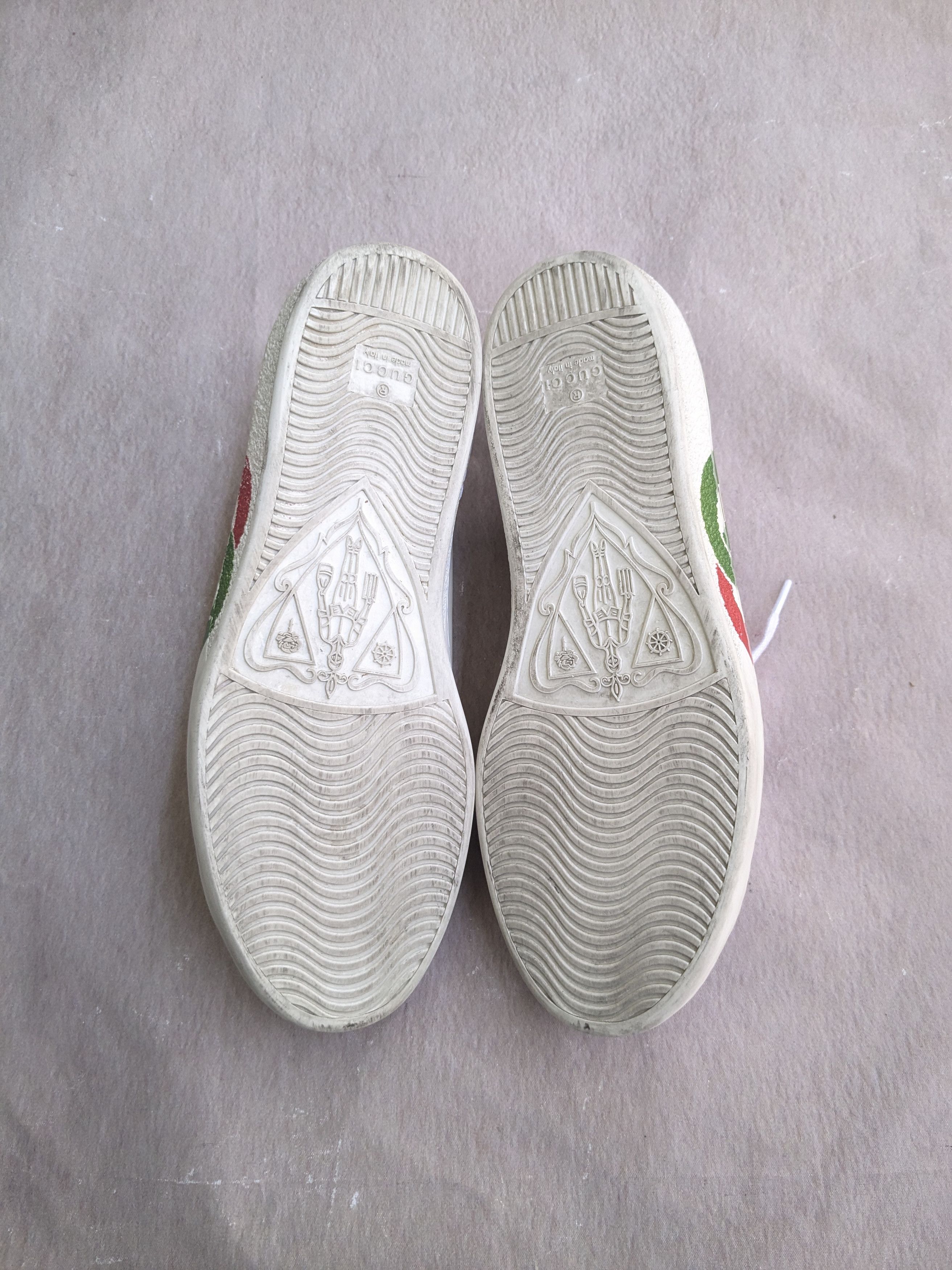 Gucci Gucci Ace Sneakers White Leather GG 7.5 Low Tops Size US 7.5 / EU 40-41 - 15 Thumbnail