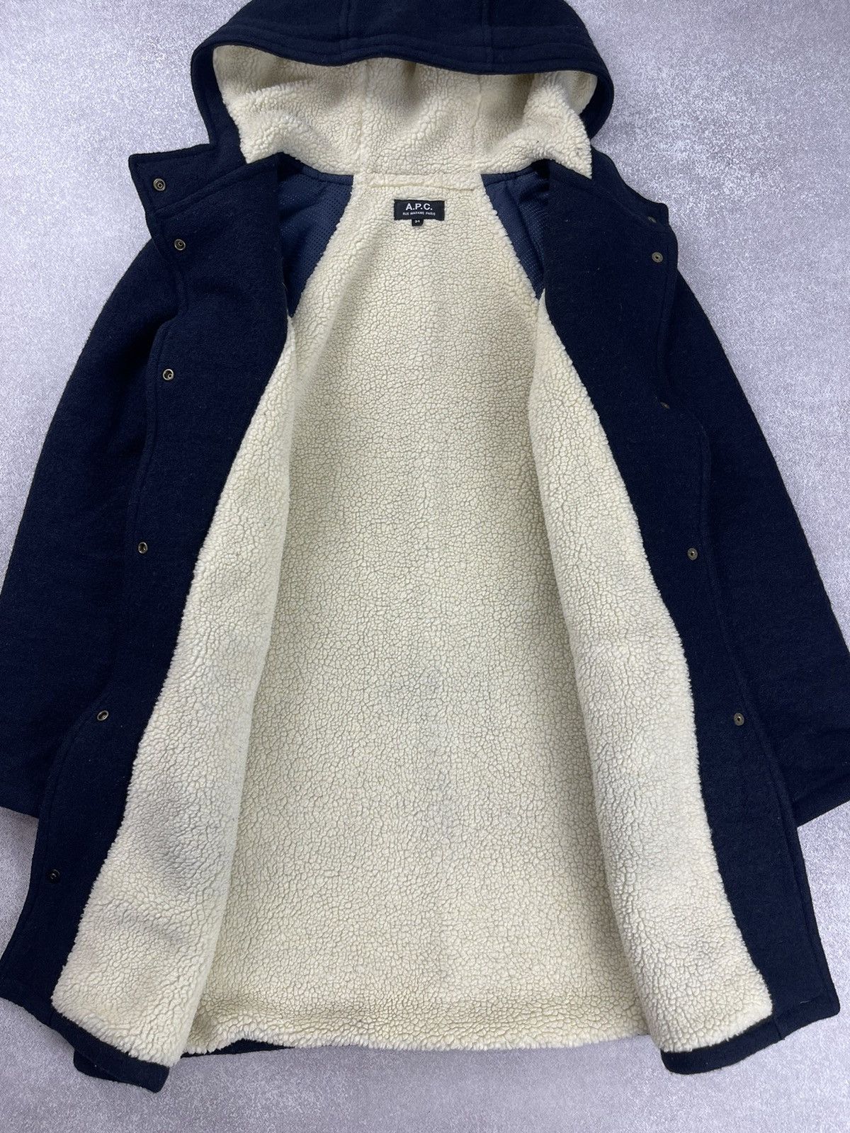A.P.C. A.P.C. Rue Madame Paris Navy Wool Duffle Coat Jacket Size 34 Size XXS / US 00 / IT 34 - 9 Thumbnail