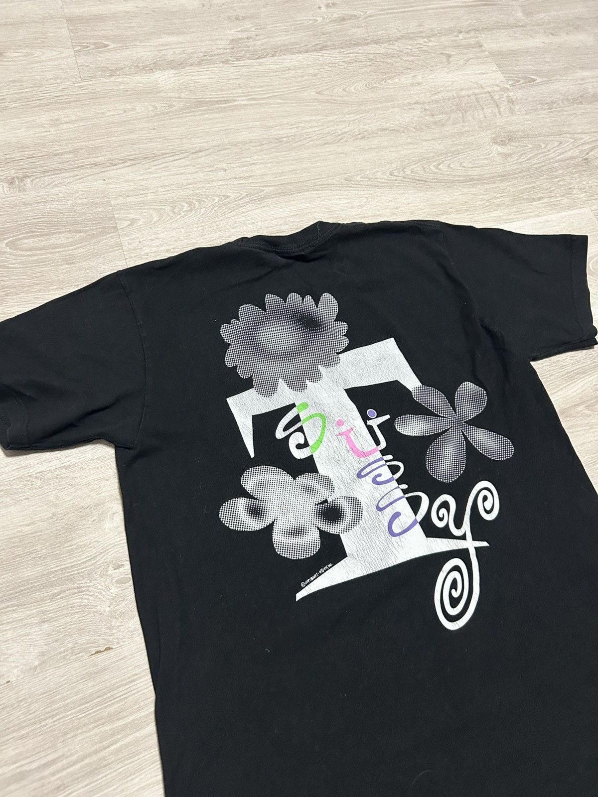 Tシャツ・カットソー Stussy x DSM Special Flower 15th Anniversary T-Shirt Black s-l400.png