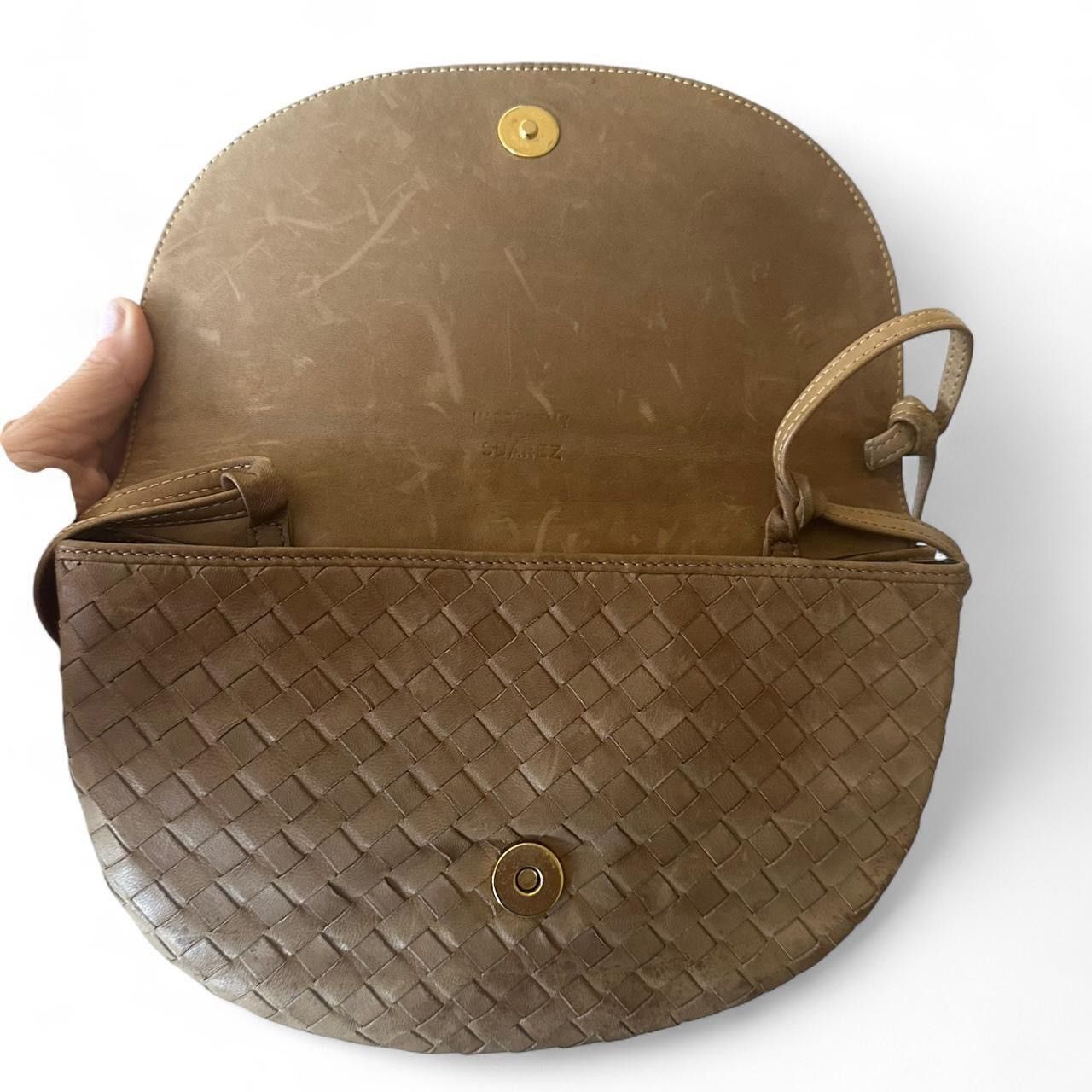 Other Suarez Woven Leather Crossbody Bag – Bottega-Inspired Size ONE SIZE - 4 Thumbnail
