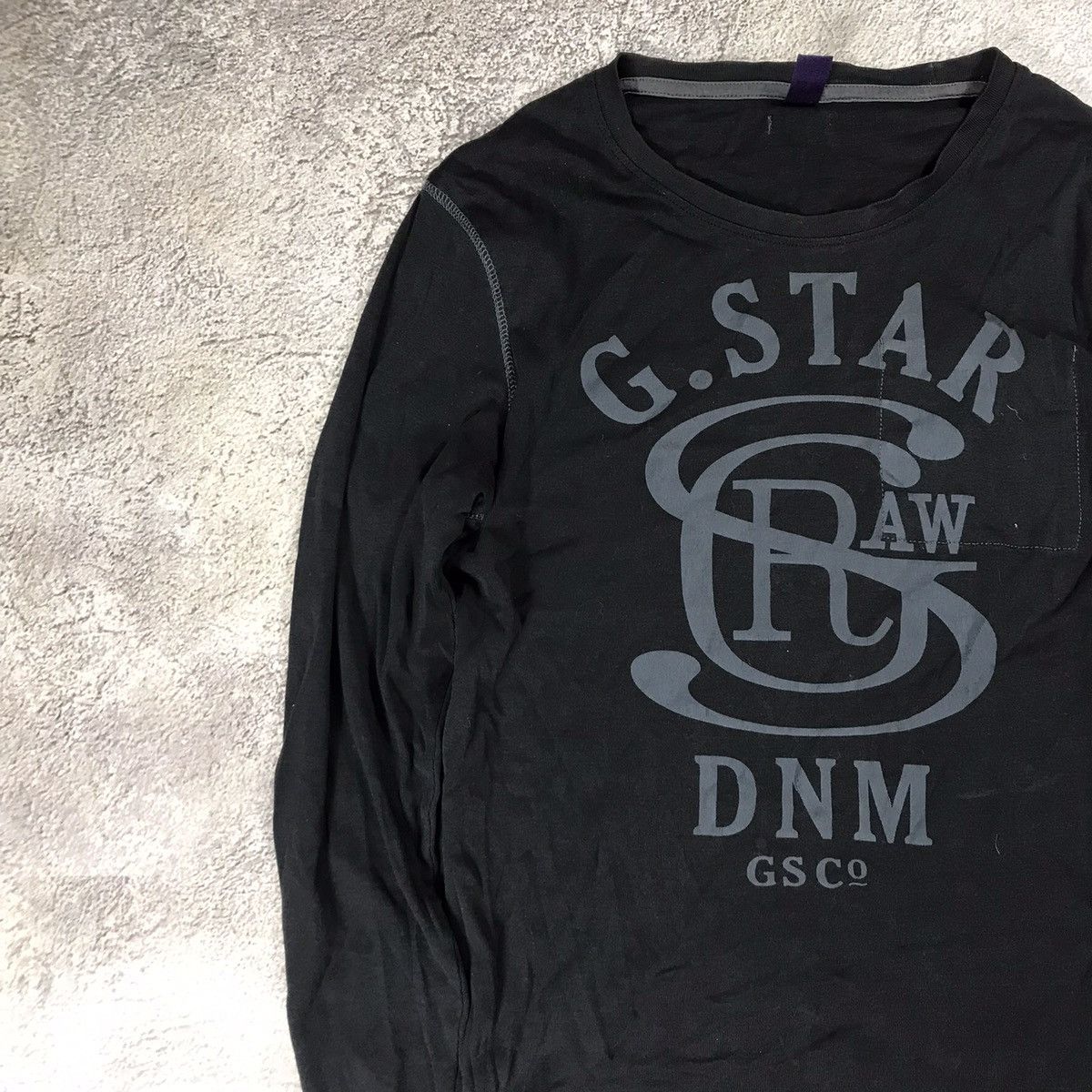 Vintage Vintage 90s G-Star Sun Faded Graphic Long Sleeve Tee Slim L Size US L / EU 52-54 / 3 - 4 Thumbnail