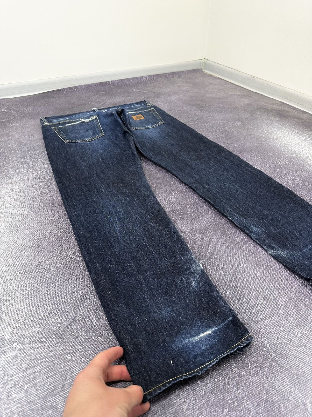 Carhartt Vintage Carhartt Distressed USA Japanese Denim Baggy Jeans Size US 34 / EU 50 - 3 Thumbnail