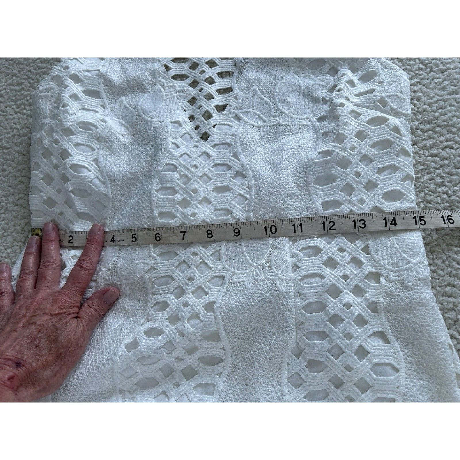 Other Endless Rose Strappy-Back Halter Neck White Lace Mermaid Bod Size L / US 10 / IT 46 - 7 Thumbnail