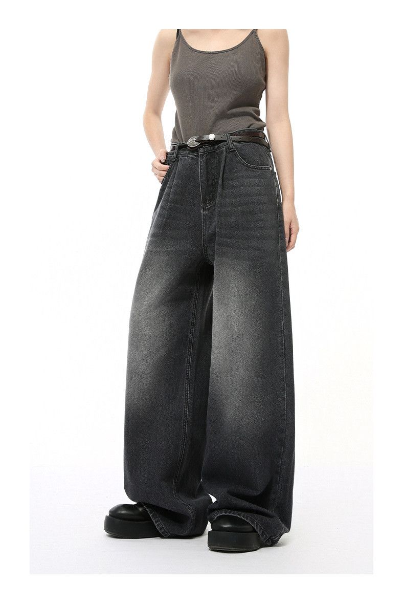 Japanese Brand Japanese retro style cleanfit wide-leg casual jeans Size US 32 / EU 48 - 2 Thumbnail