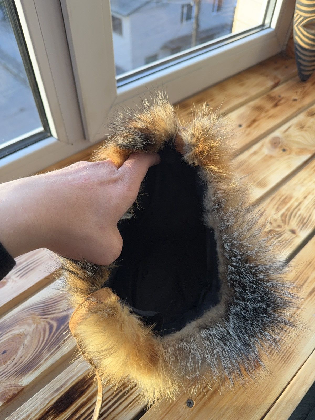 Le Grande Bleu (L.G.B.) Vintage Y2K Fuzzy 90s Luxury Real Fur Ushanka Hat LGB Style Size ONE SIZE - 8 Thumbnail