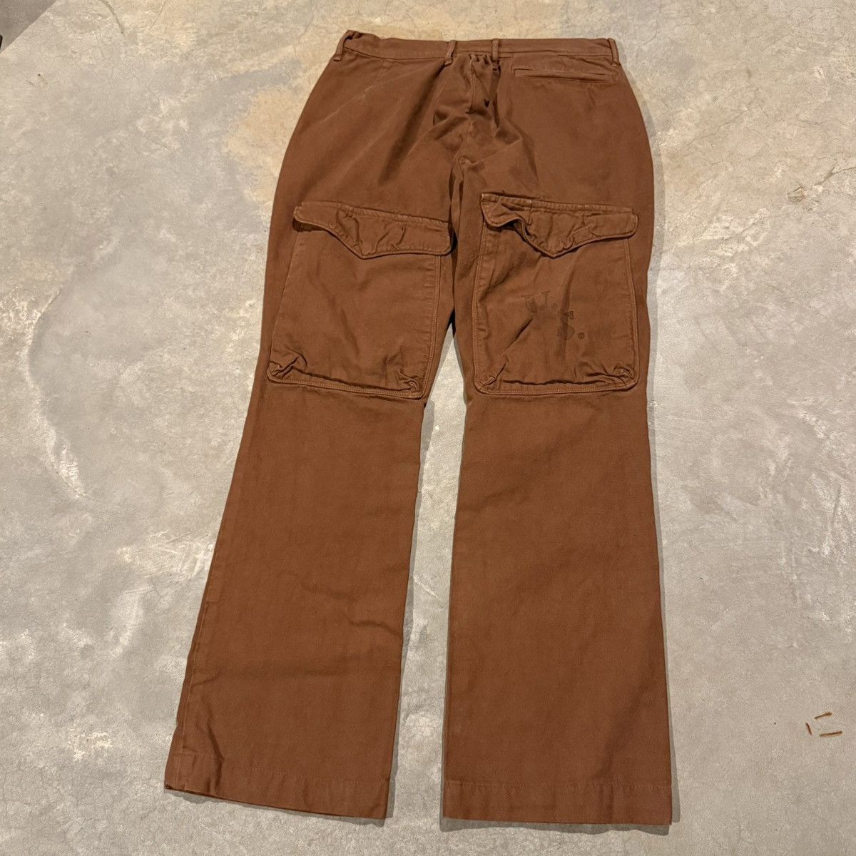 Kapital Kapital Cargo Pocket Stenciled Canvas Bootcut Work Pants Size US 30 / EU 46 - 2 Thumbnail