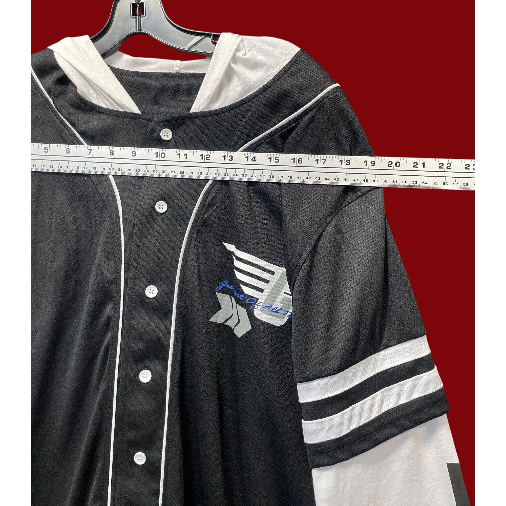 rue21 Rue 21 - Men's Long Sleeve Hoodie - White/Black - Extra Larg Size US XL / EU 56 / 4 - 3 Thumbnail