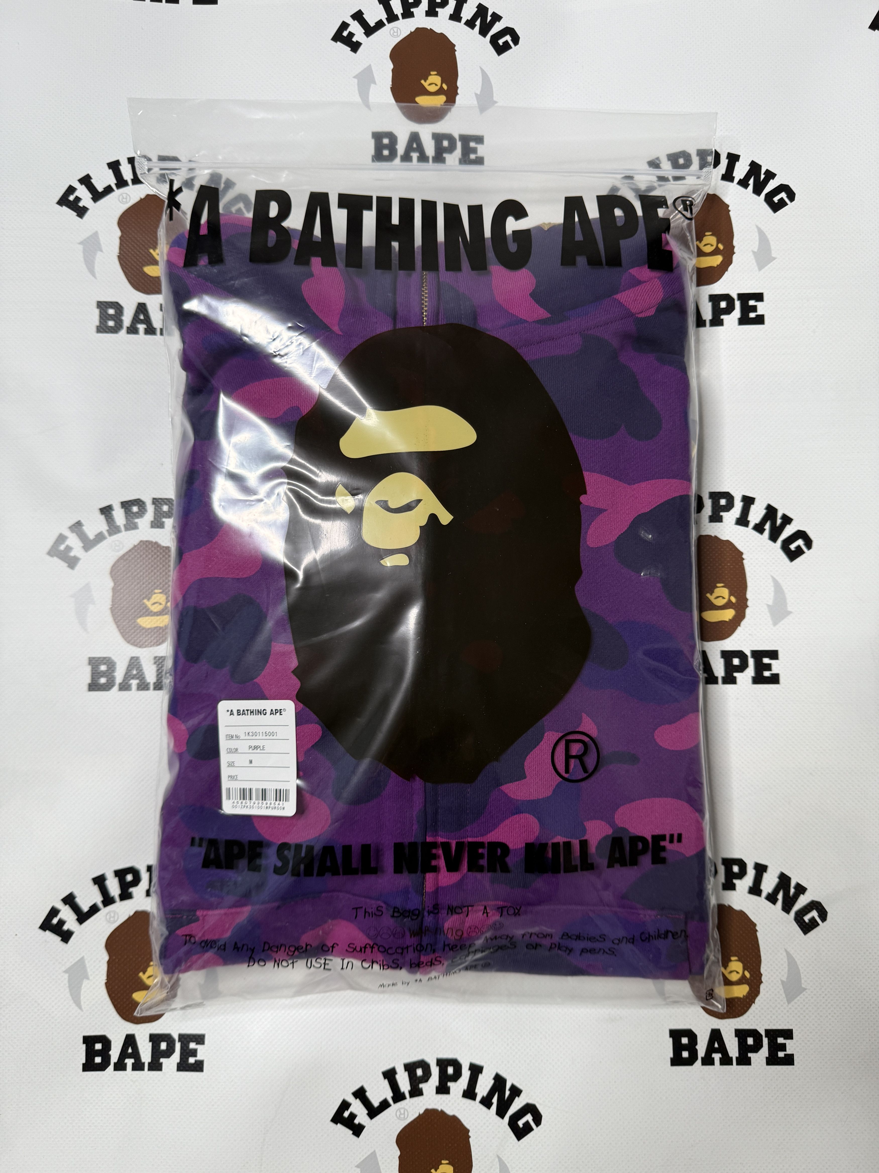 Bape BAPE COLOR CAMO DOUBLE SHARK FULL ZIP HOODIE Size US L / EU 52-54 / 3 - 12 Thumbnail