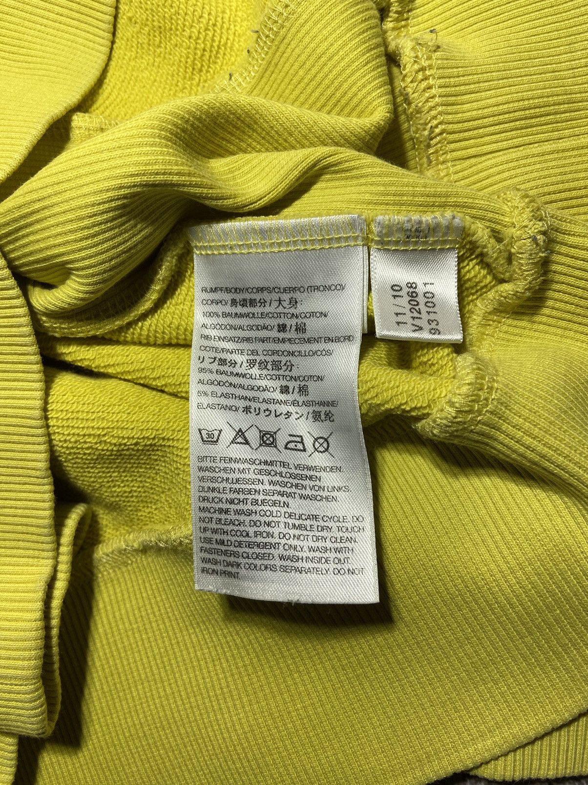 💥Y-3 Adidas & Yohji Jamamoto yellow rare sweatshirt‼️