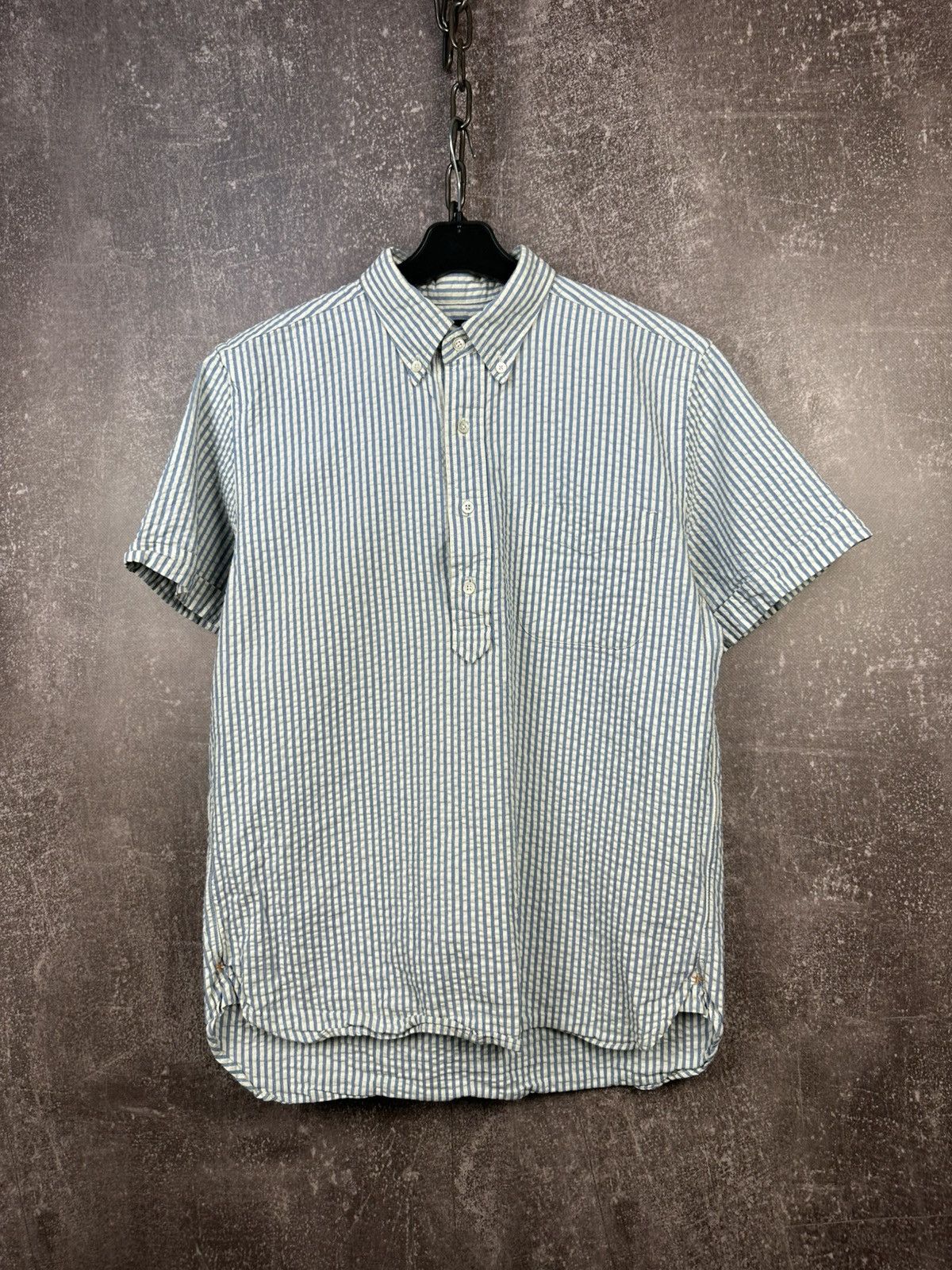 Beams Plus 1/4 Button Down Shirt