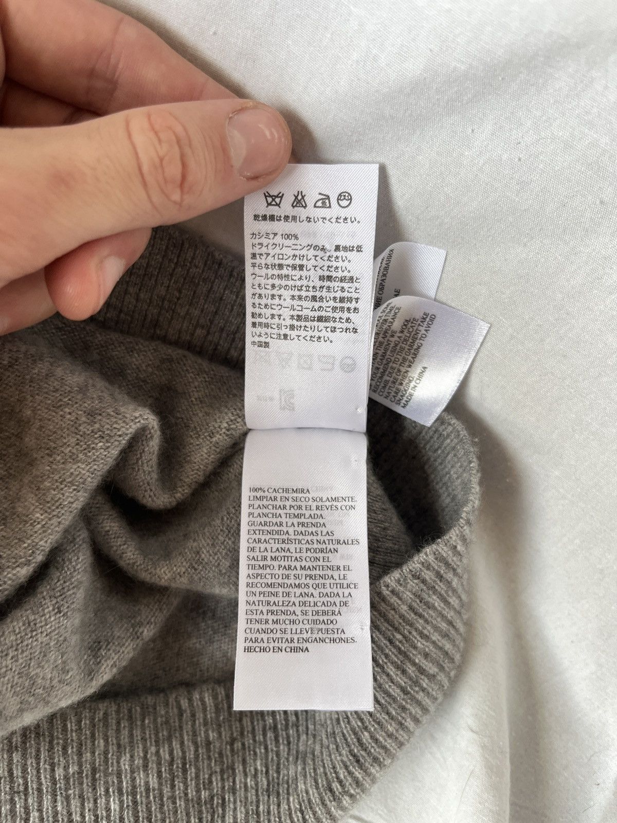 Allsaints ALLSAINTS GREY CASHMERE SWEATER SZ XS Size XS / US 0-2 / IT 36-38 - 7 Thumbnail