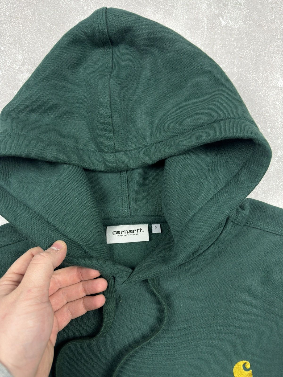 Carhartt Wip Carhartt WIP American Script Sweatshirt Green Hoodie Y2K Size US S / EU 44-46 / 1 - 3 Thumbnail