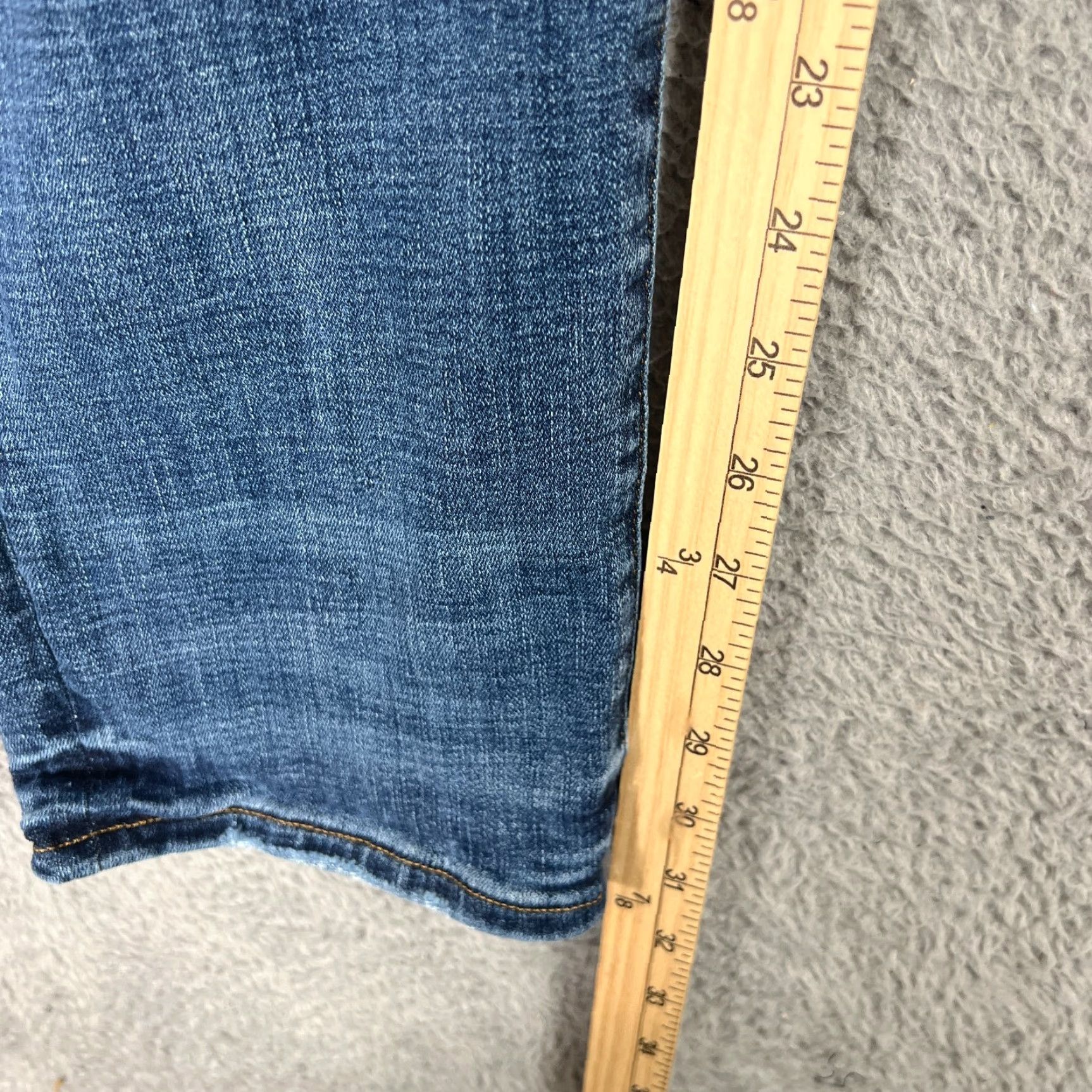 American Eagle Outfitters American Eagle Original Straight Jeans Men's 34x32 Flex Denim Medium Wash Distressed Blue 90s Grunge Size US 34 / EU 50 - 3 Thumbnail