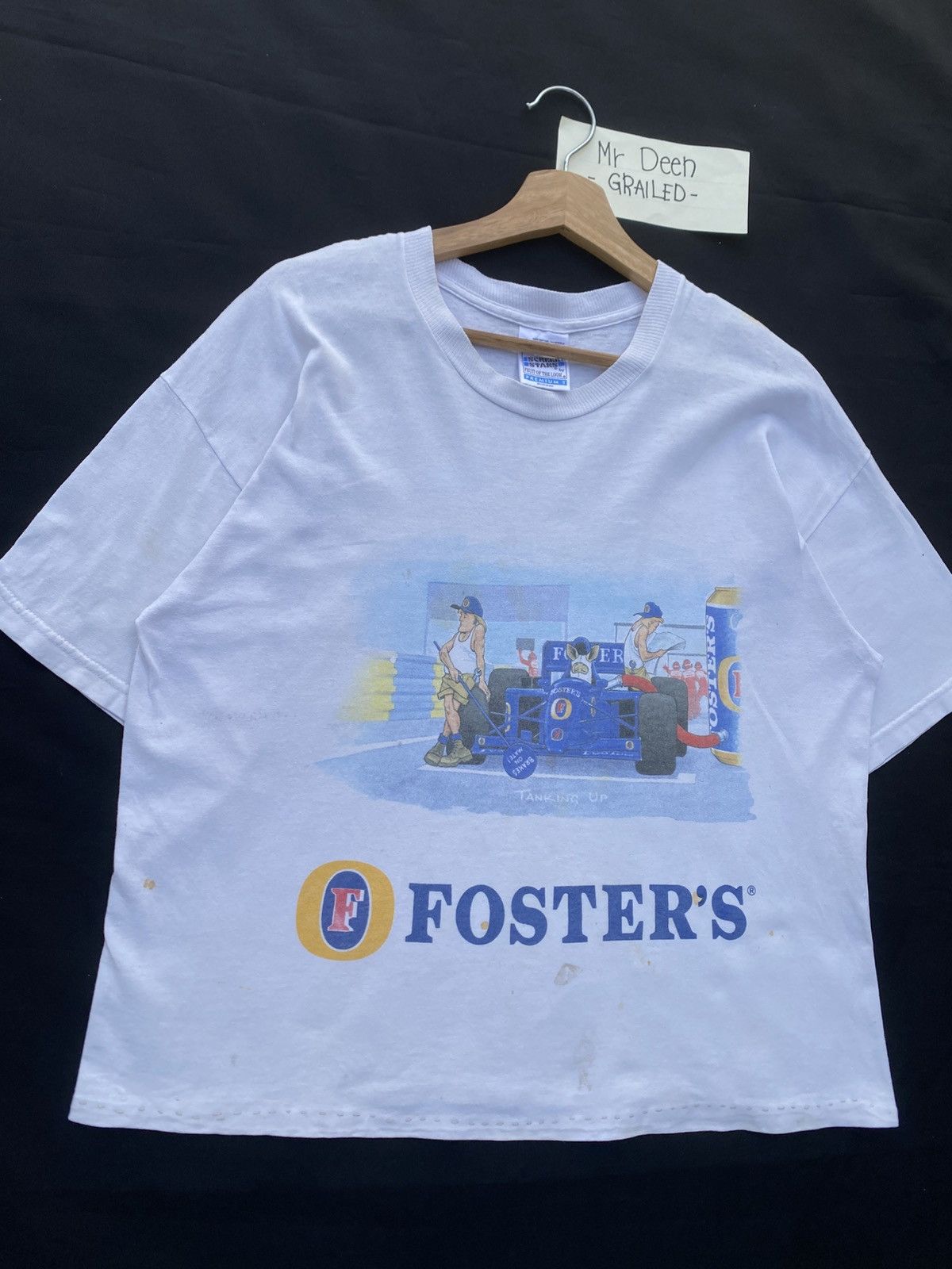 Vintage Rare Vintage 90s Foster’s Formula One Racing Team Tshirt Size US M / EU 48-50 / 2 - 5 Thumbnail