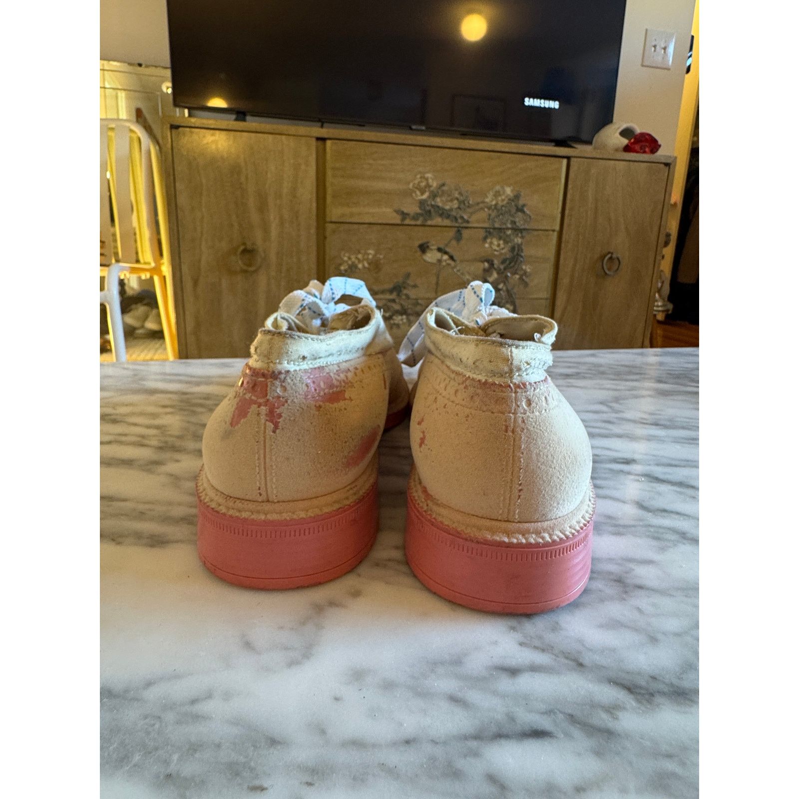 Vivienne Westwood Vivienne Westwood Pink Suede Brogues Size US 12 / EU 45 - 2 Thumbnail